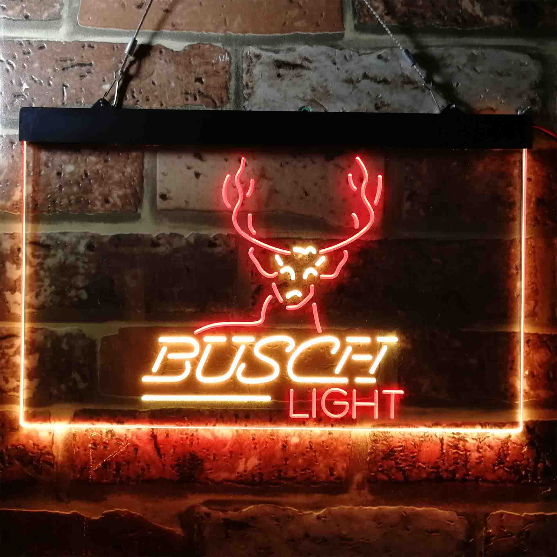 Busch Deer Hunting Beer Light Neon LED Sign