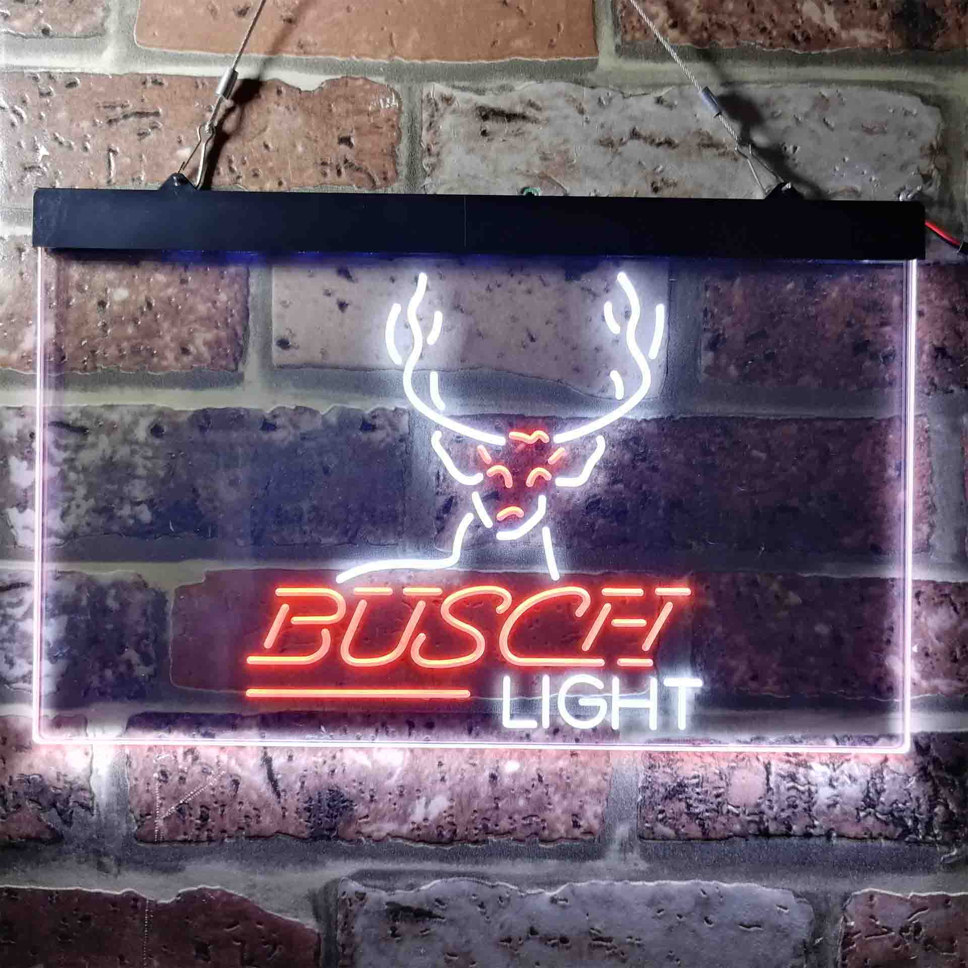 Busch Deer Hunting Beer Light Neon LED Sign