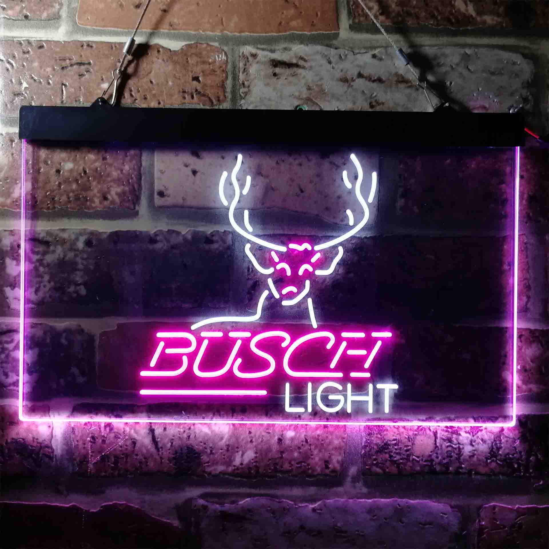 Busch Deer Hunting Beer Light Neon LED Sign