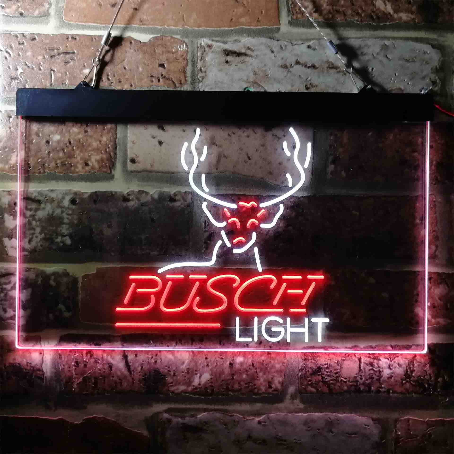 Busch Deer Hunting Beer Light Neon LED Sign