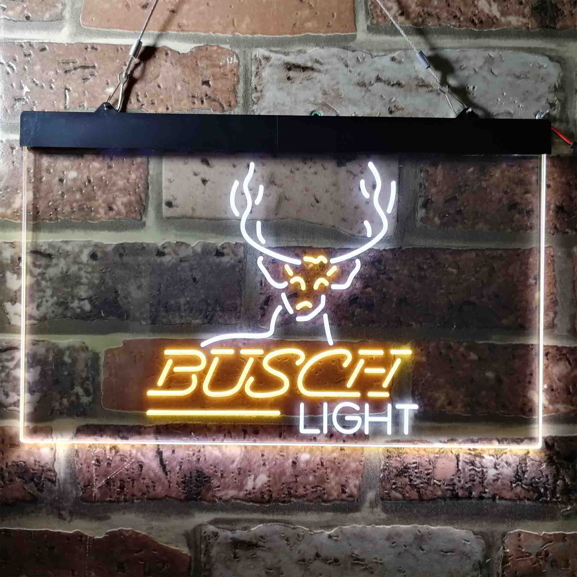 Busch Deer Hunting Beer Light Neon LED Sign