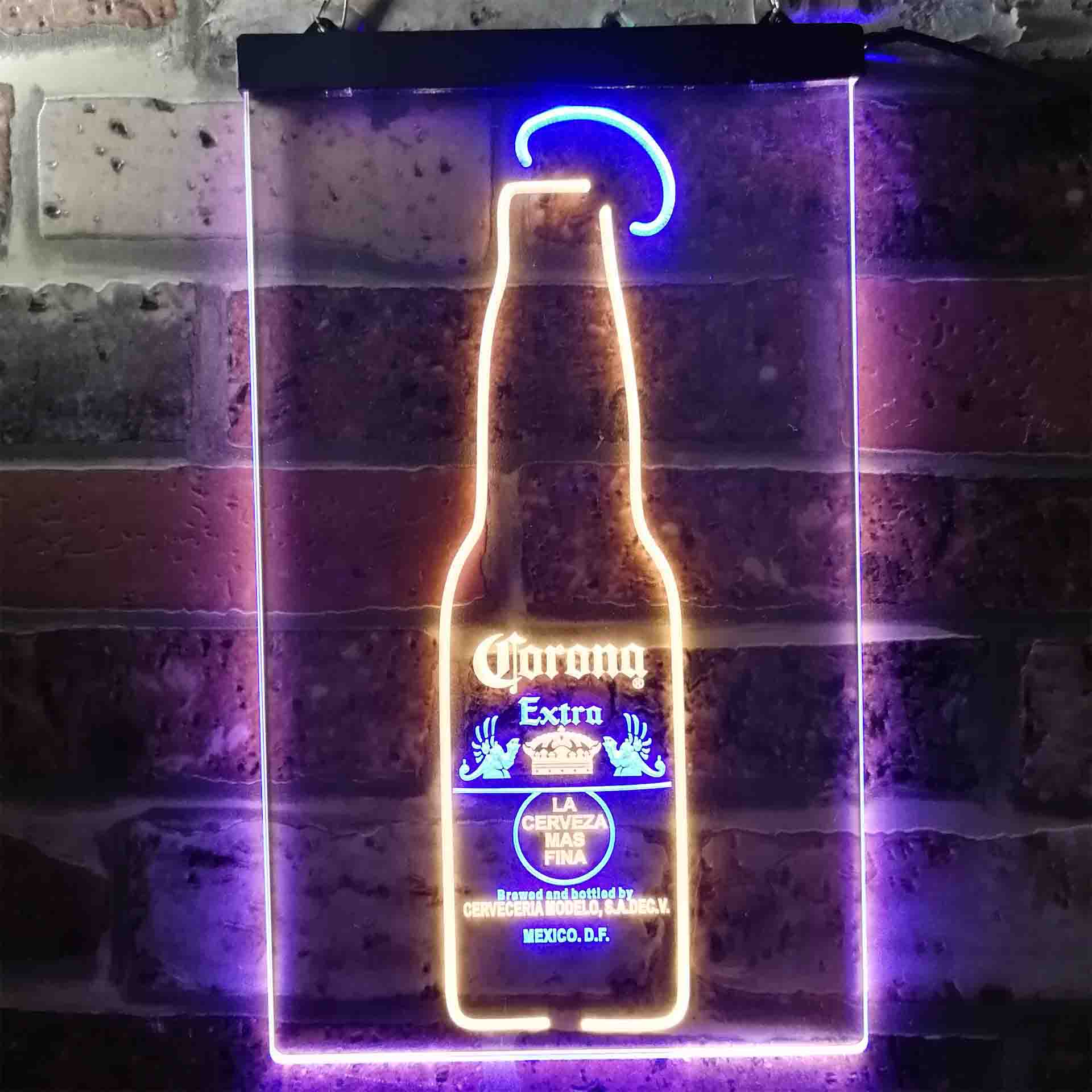 Corona Lime Lemon Bottle Neon LED Sign