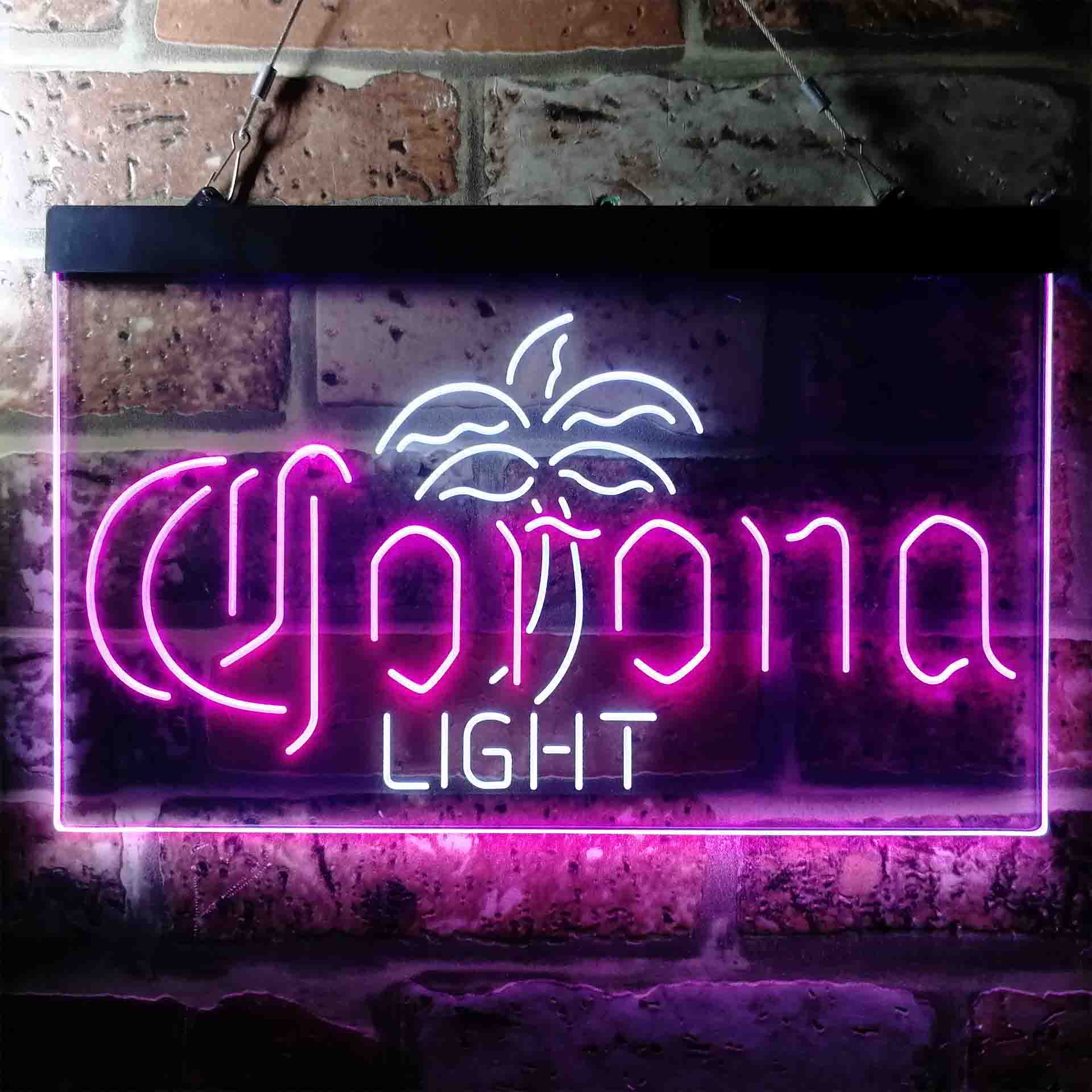 Corona Light Palm Tree Middle Neon LED Sign