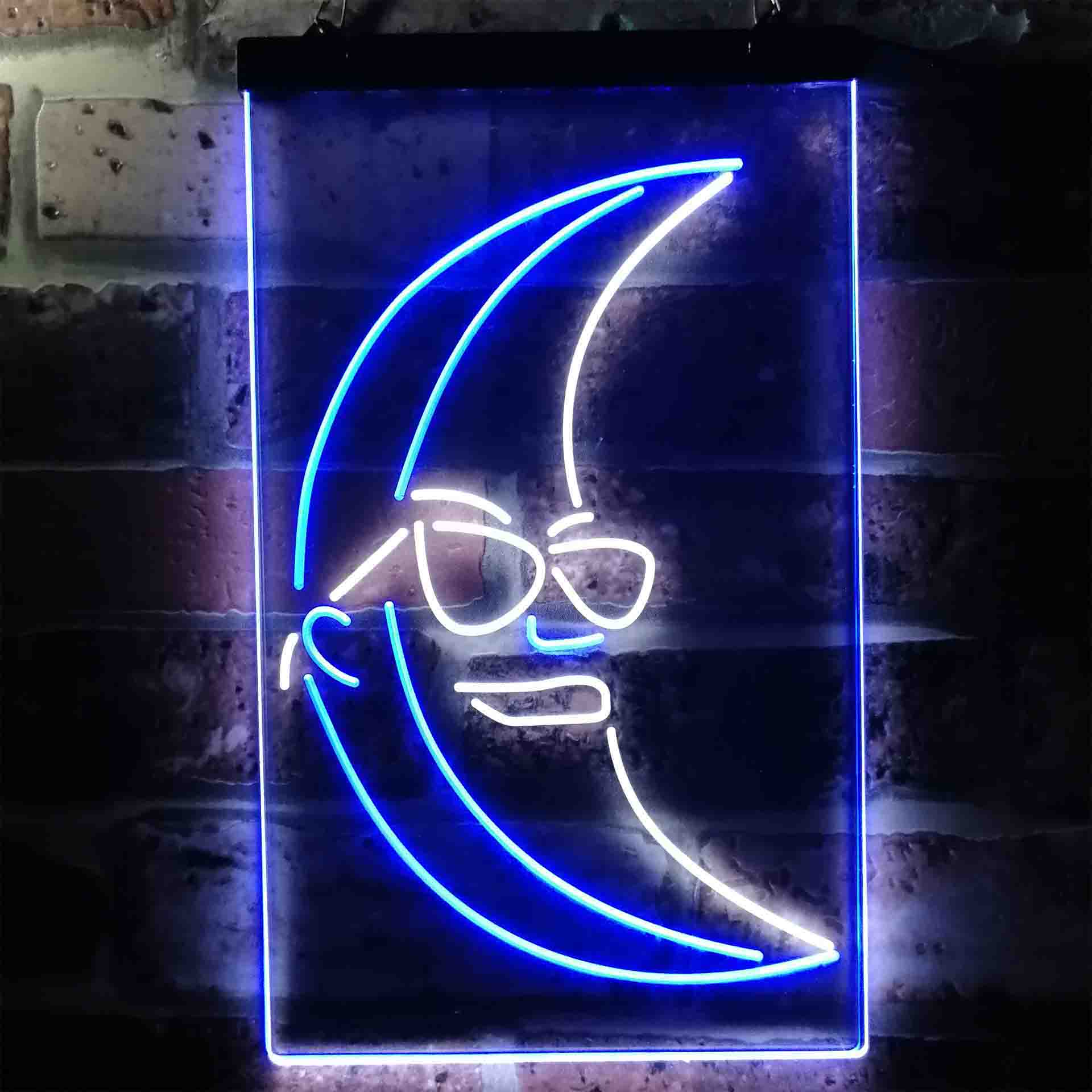 Blue Moon Beer Sunglasses Neon LED Sign