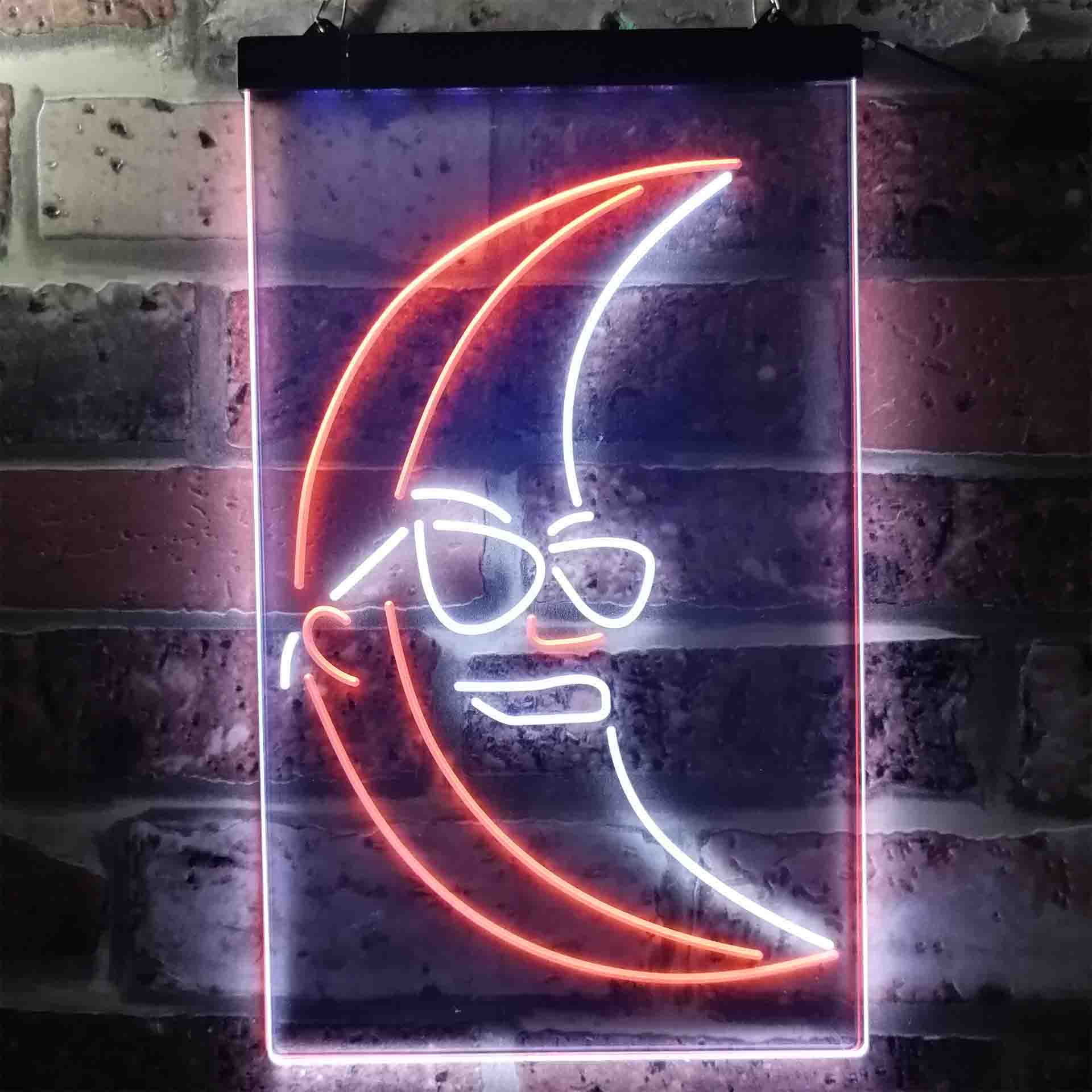 Blue Moon Beer Sunglasses Neon LED Sign