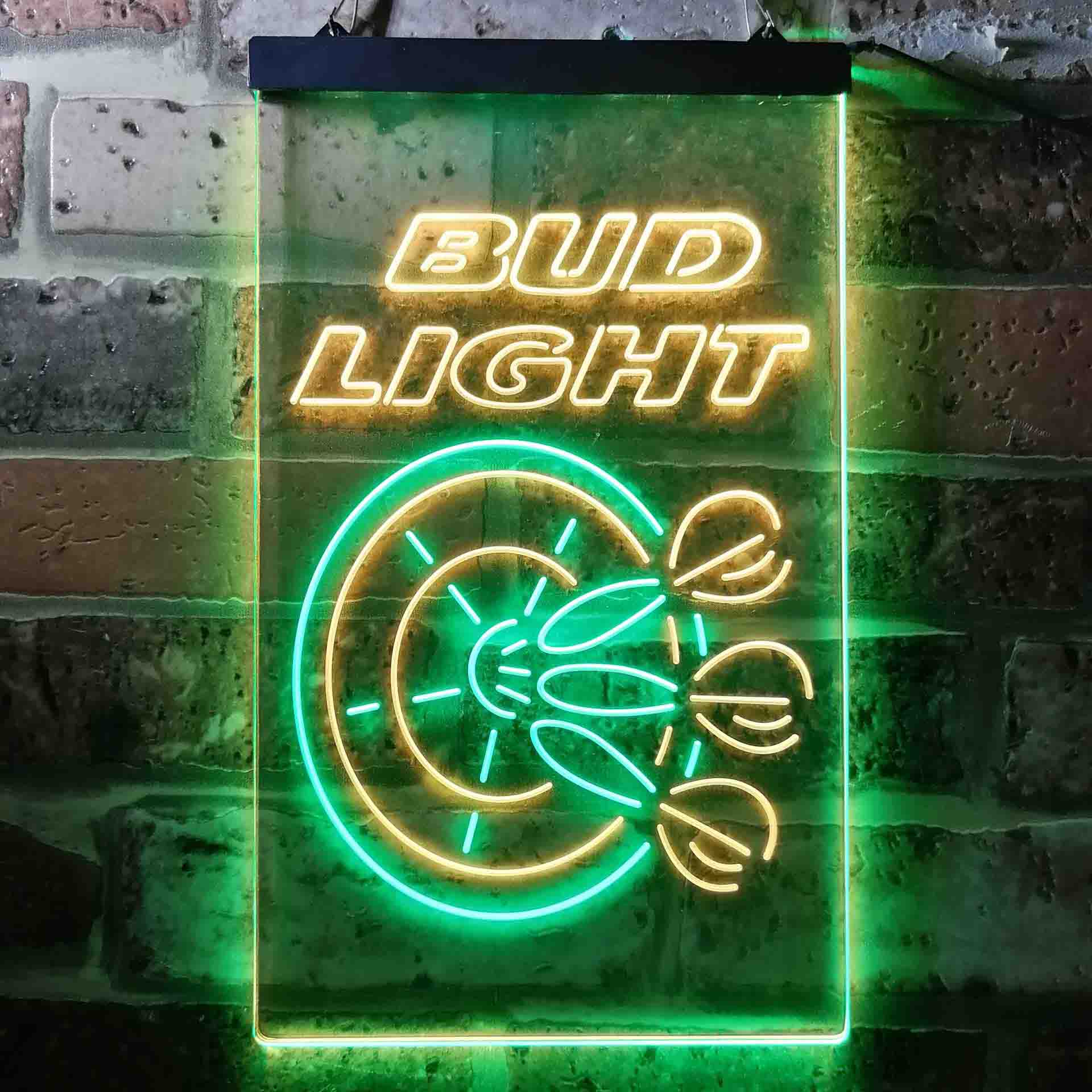 Bud Light Dart Bar Beer Neon LED Sign