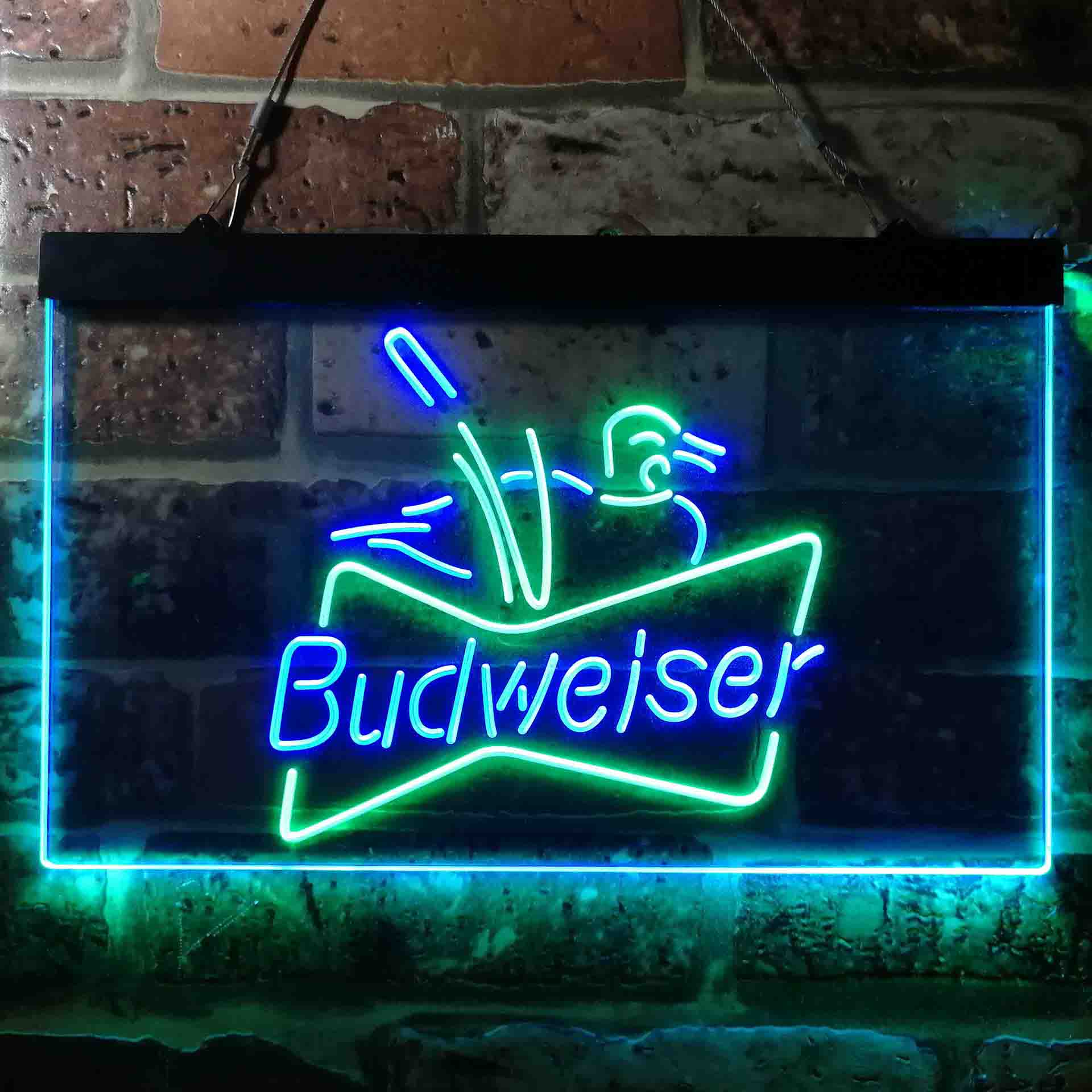 Budweiser Duck Hunting Man Cave Neon LED Sign