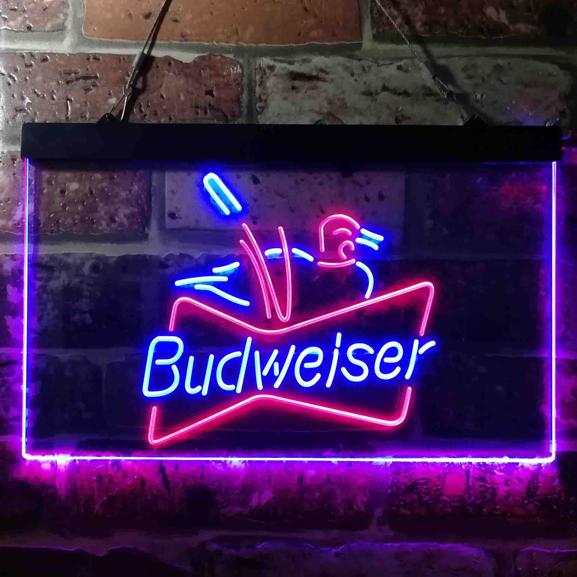 Budweiser Duck Hunting Man Cave Neon LED Sign