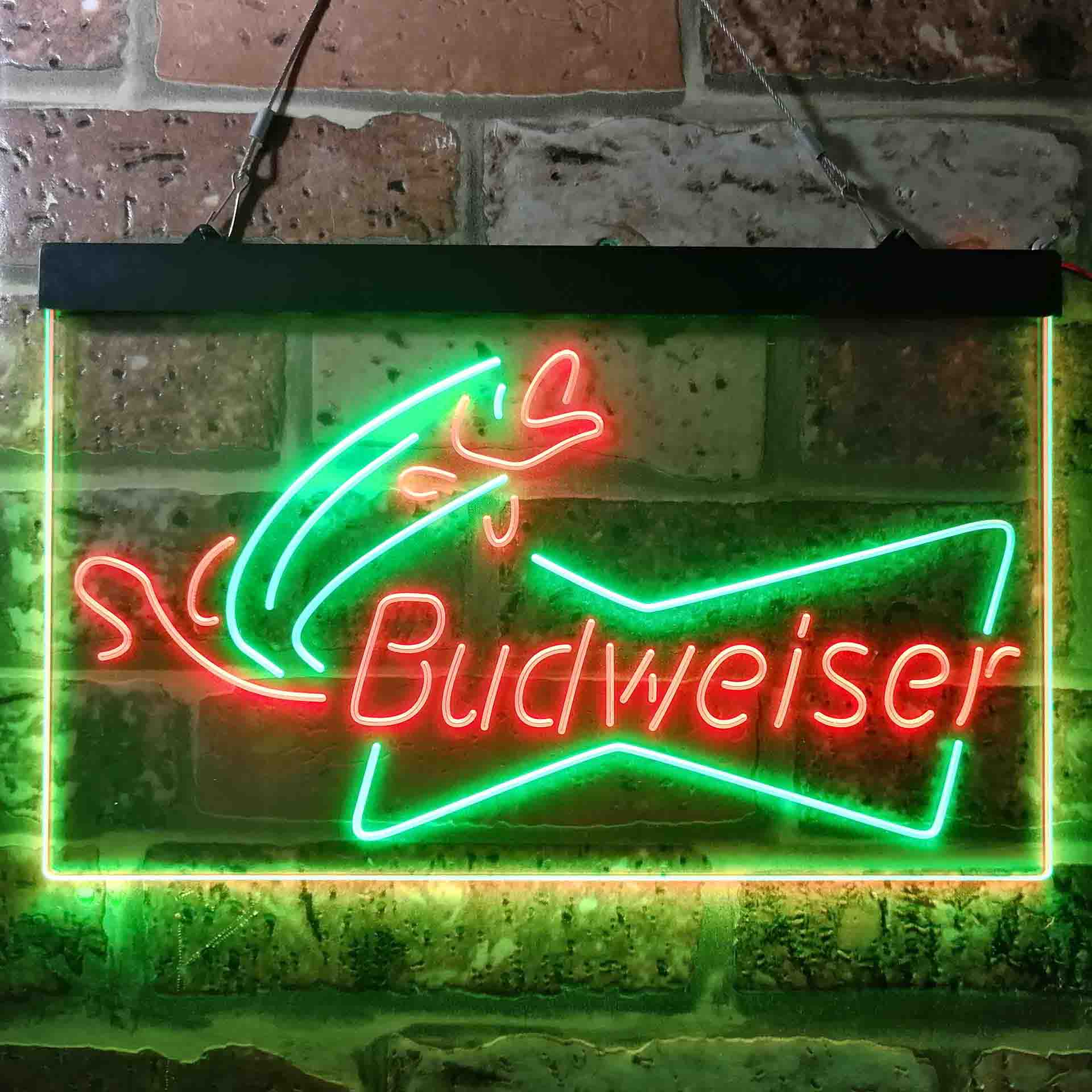 Budweiser Fish Bait Neon LED Sign