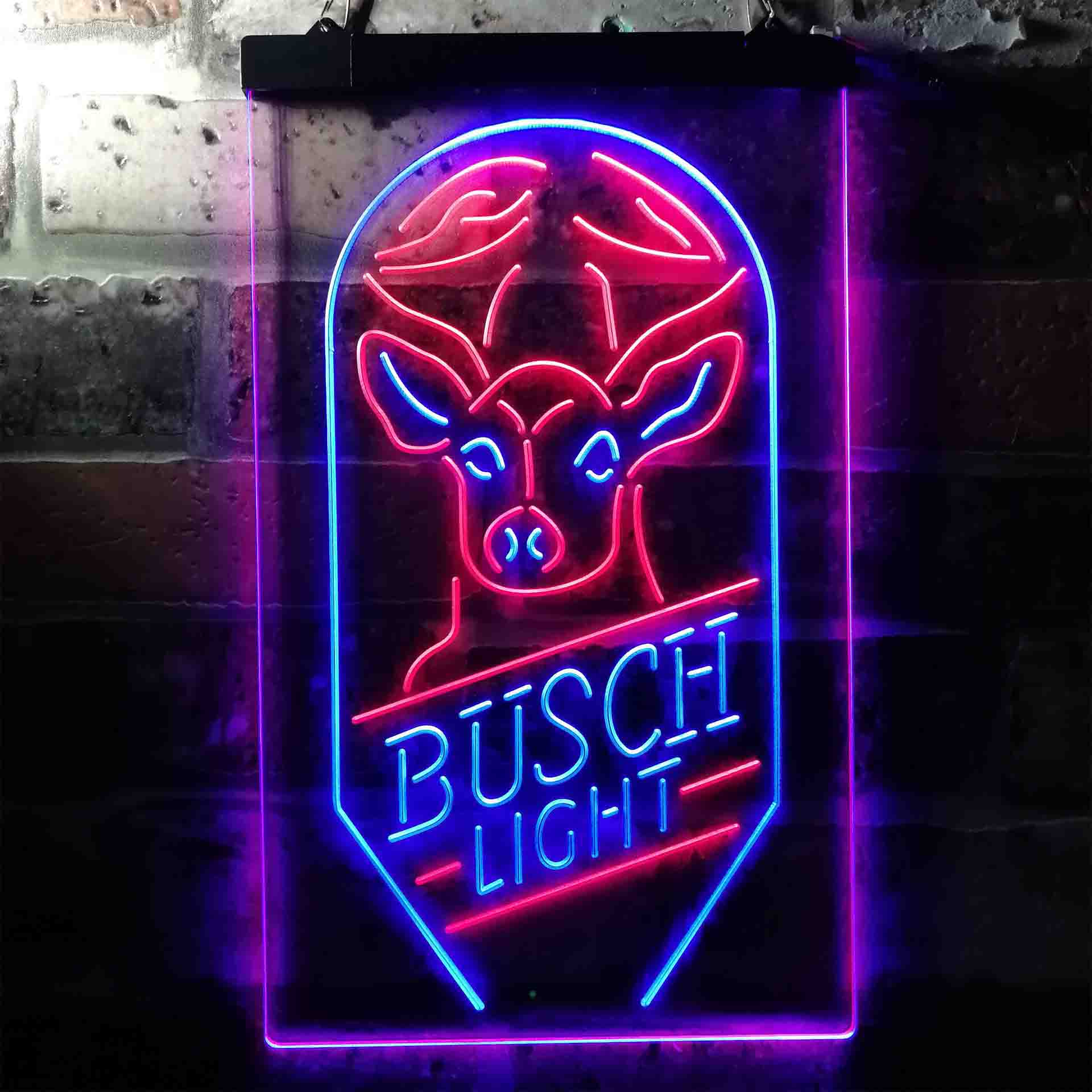 Busch Beer Deer Vertical Neon LED Sign