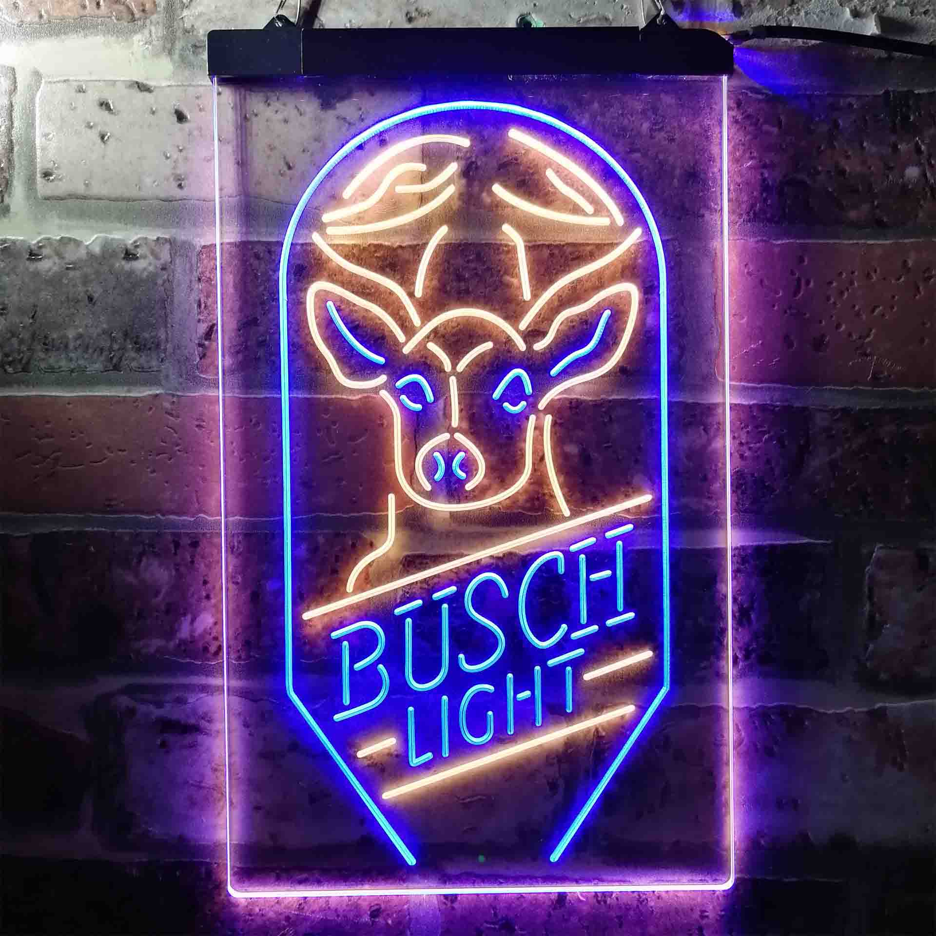 Busch Beer Deer Vertical Neon LED Sign