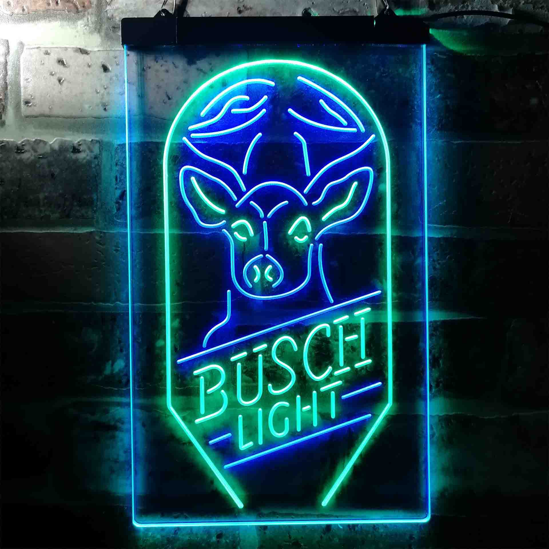 Busch Beer Deer Vertical Neon LED Sign