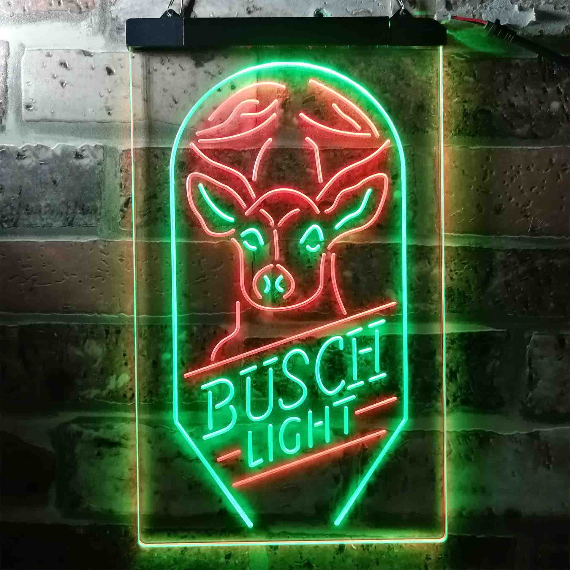 Busch Beer Deer Vertical Neon LED Sign