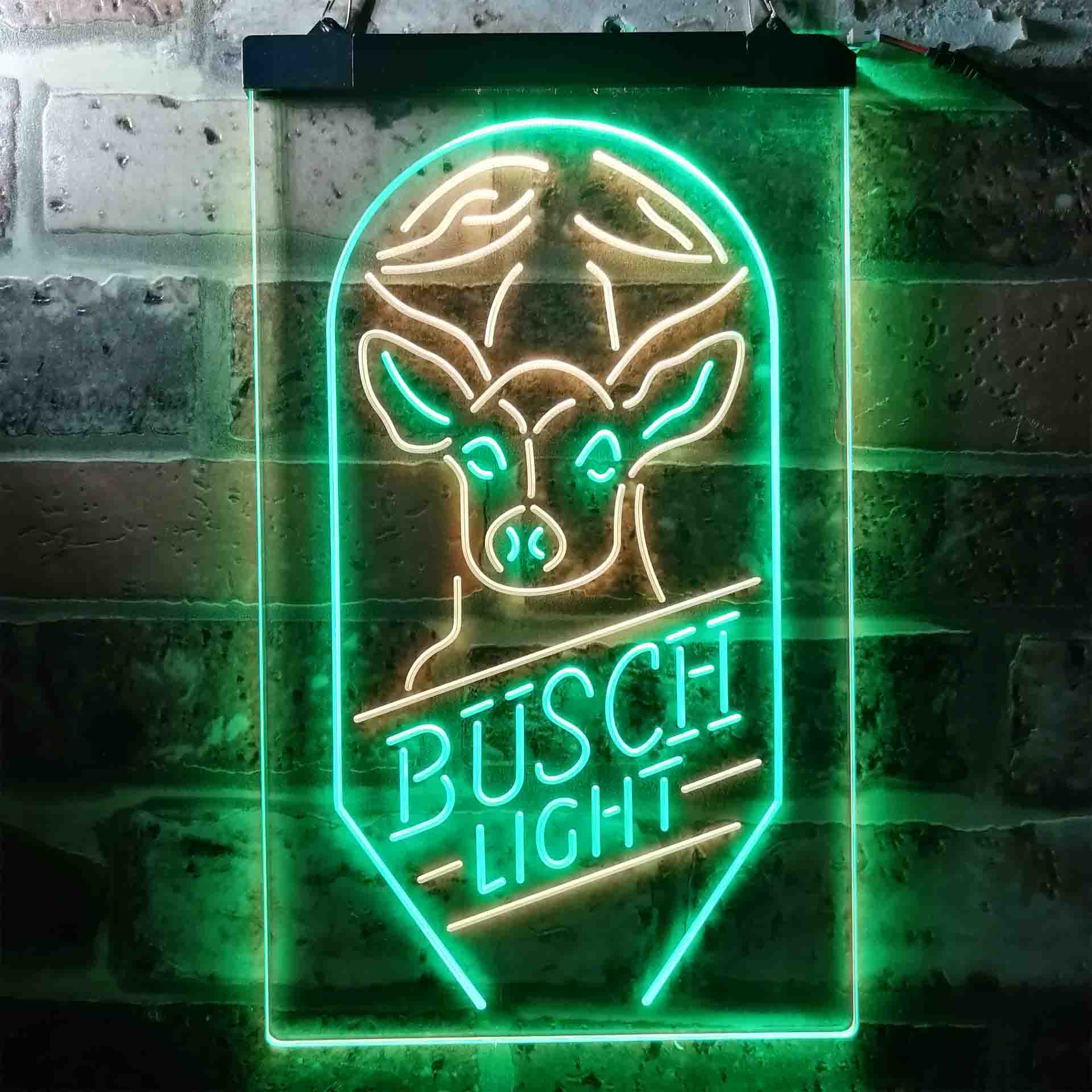 Busch Beer Deer Vertical Neon LED Sign