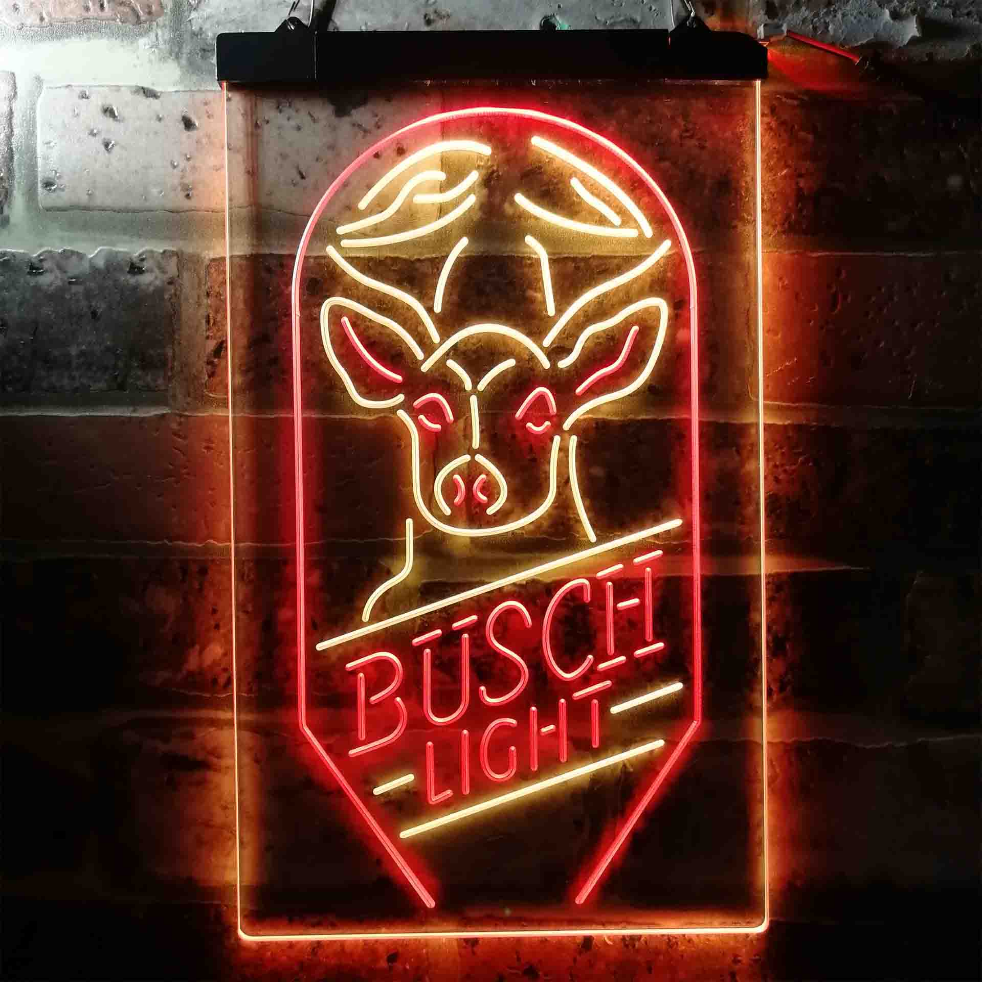 Busch Beer Deer Vertical Neon LED Sign