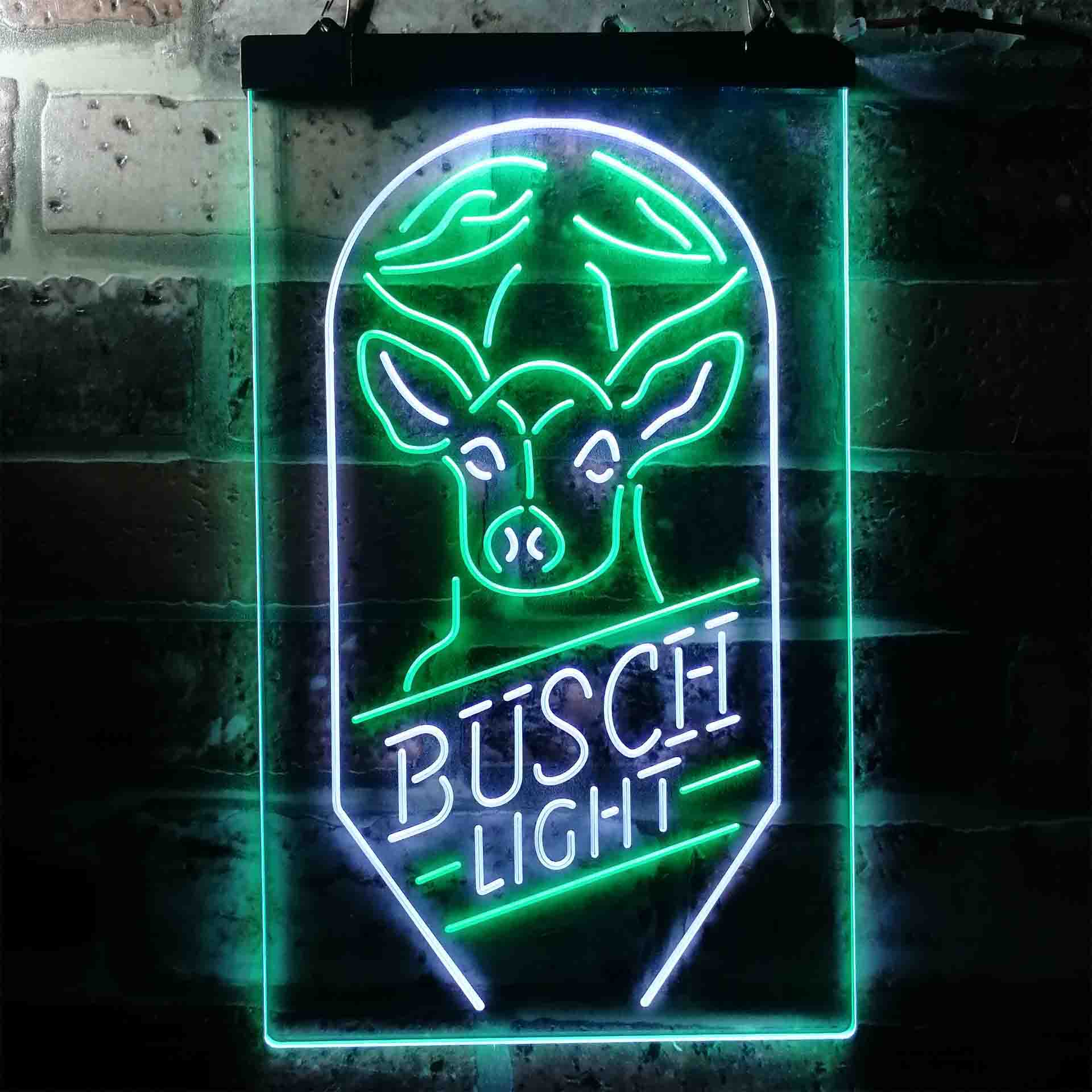 Busch Beer Deer Vertical Neon LED Sign