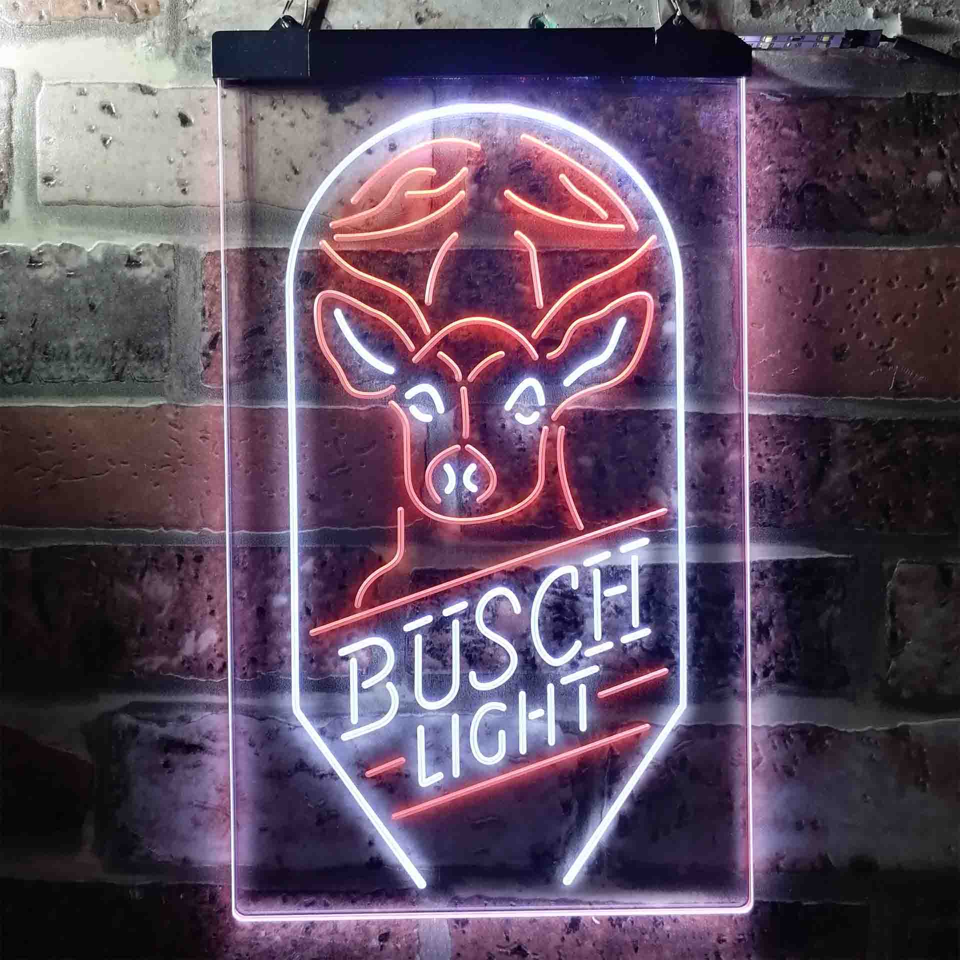 Busch Beer Deer Vertical Neon LED Sign