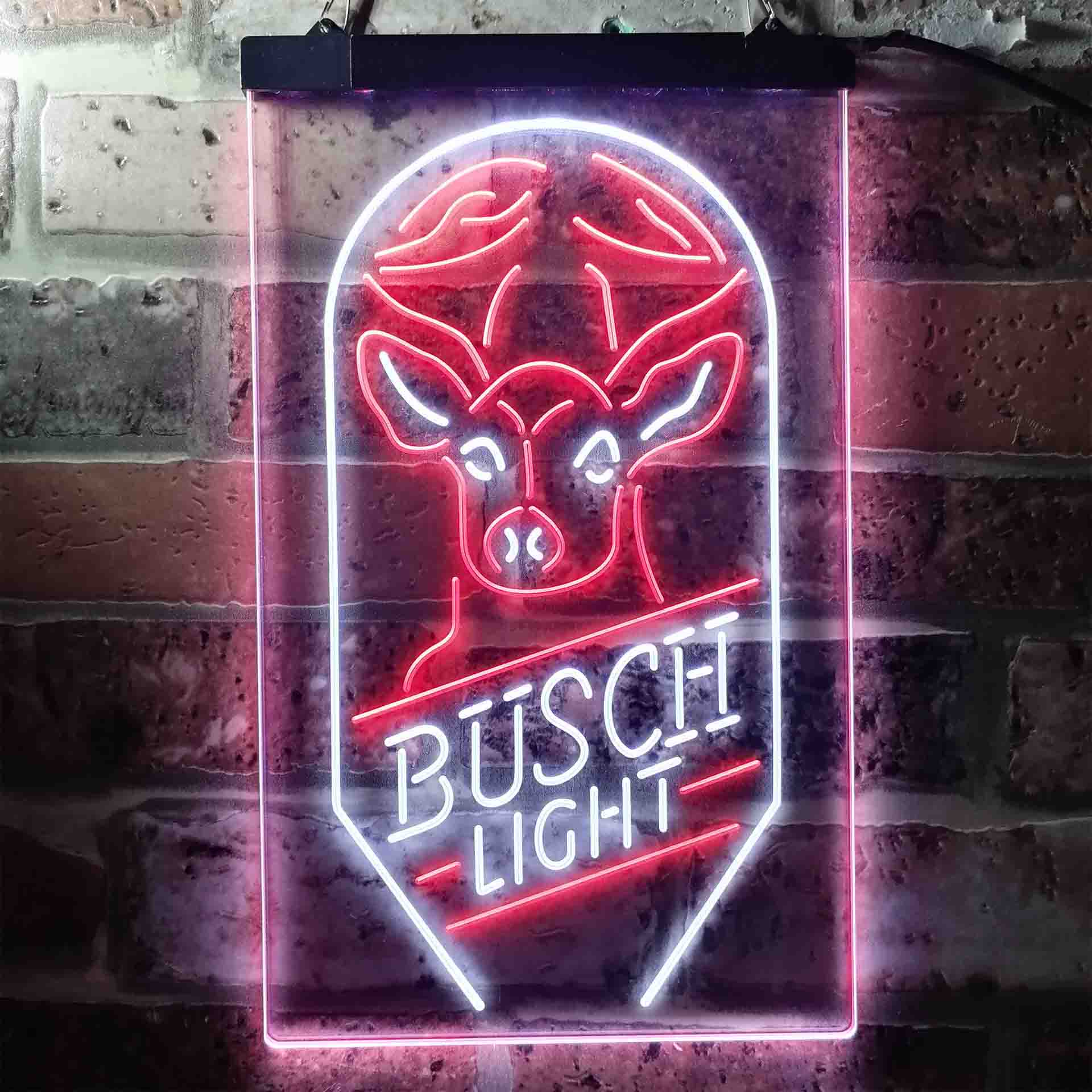 Busch Beer Deer Vertical Neon LED Sign