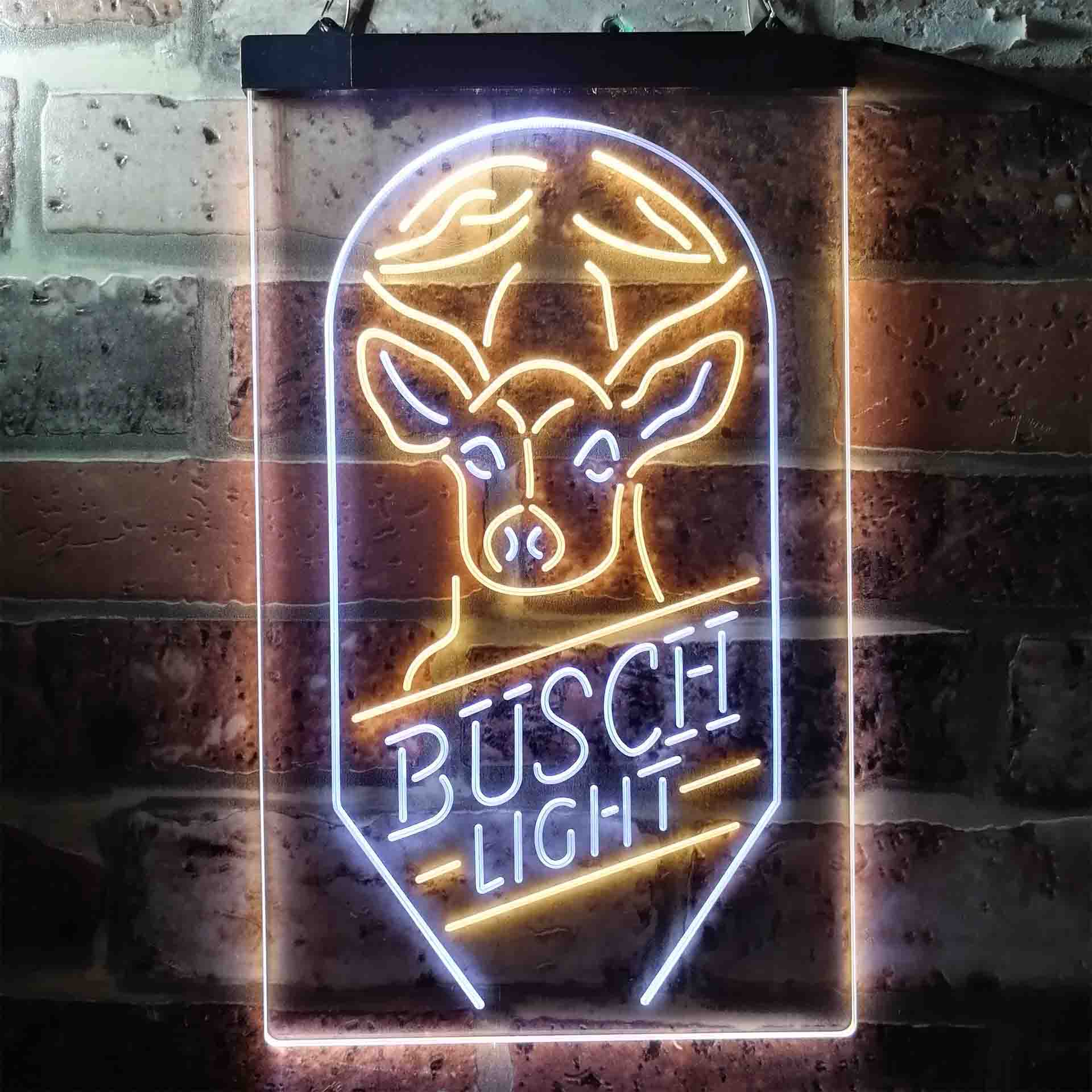 Busch Beer Deer Vertical Neon LED Sign