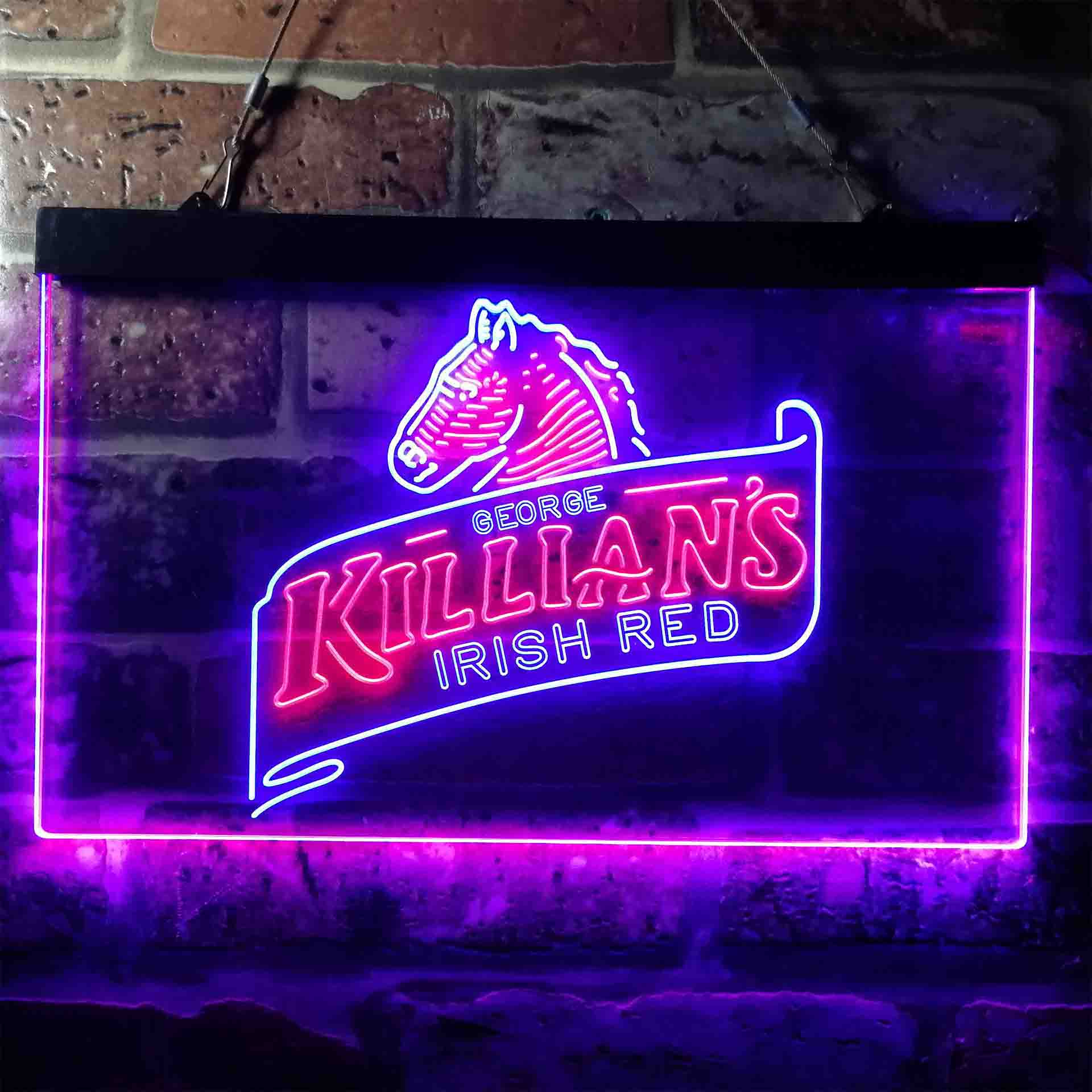 Killian's Beer Irish Red Horse Head Neon LED Sign