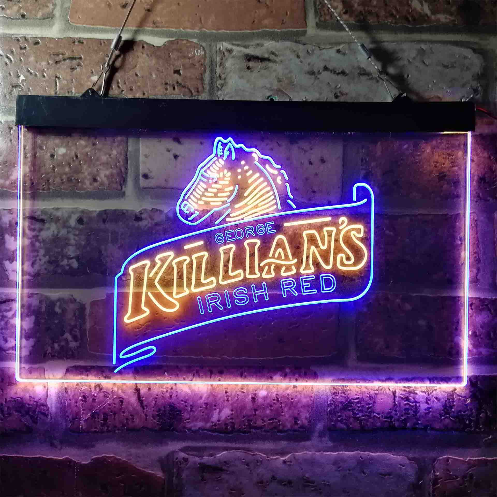 Killian's Beer Irish Red Horse Head Neon LED Sign