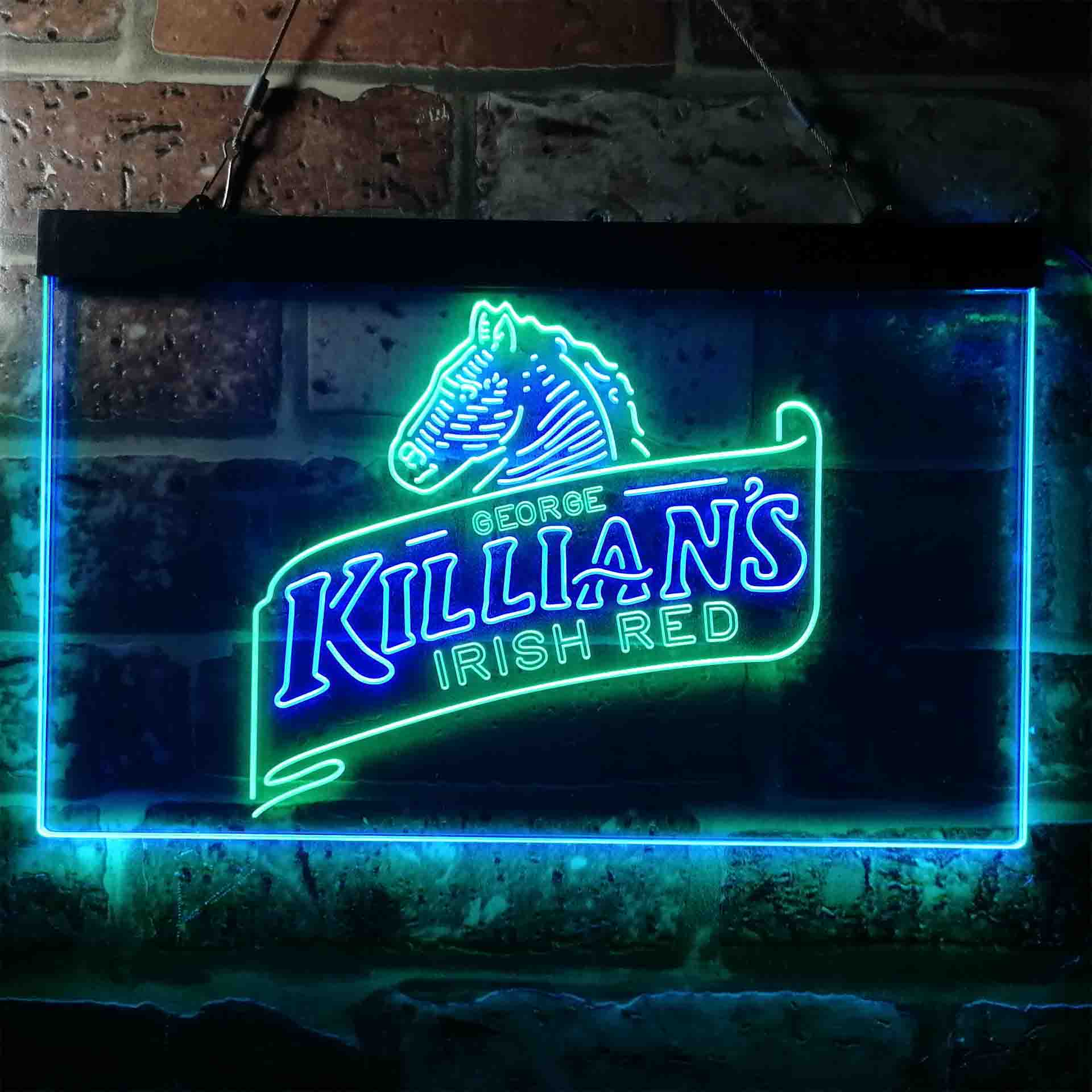 Killian's Beer Irish Red Horse Head Neon LED Sign