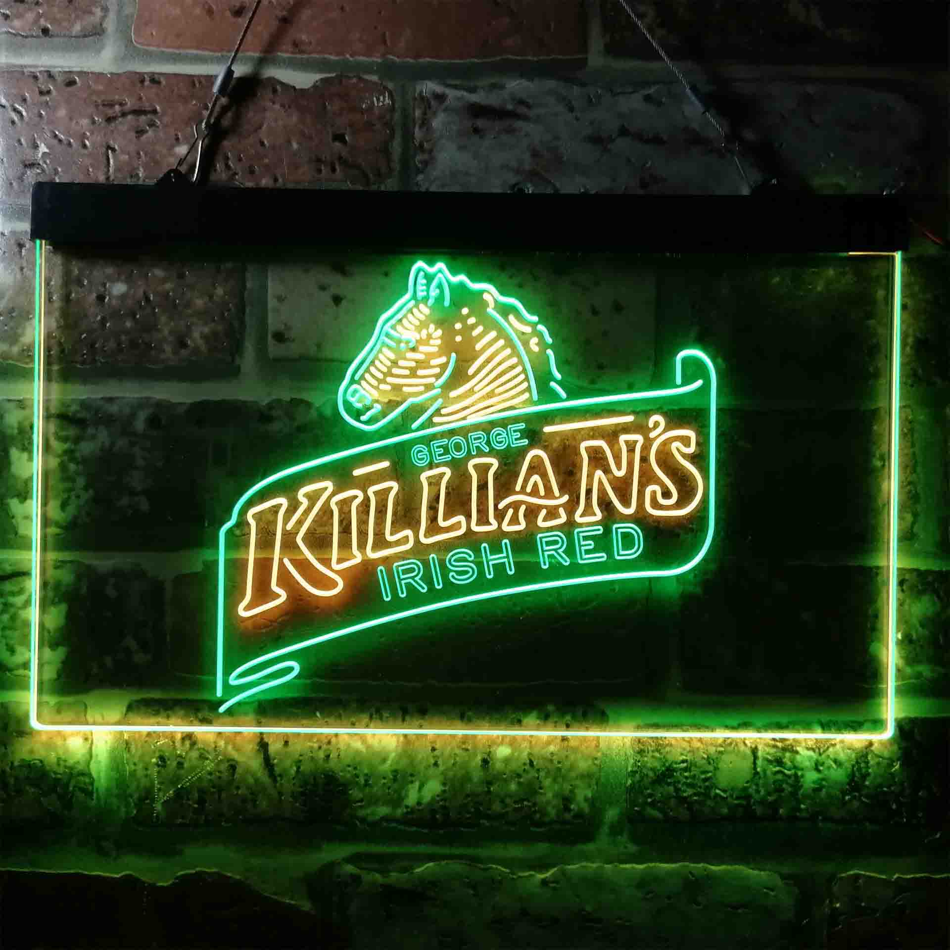 Killian's Beer Irish Red Horse Head Neon LED Sign