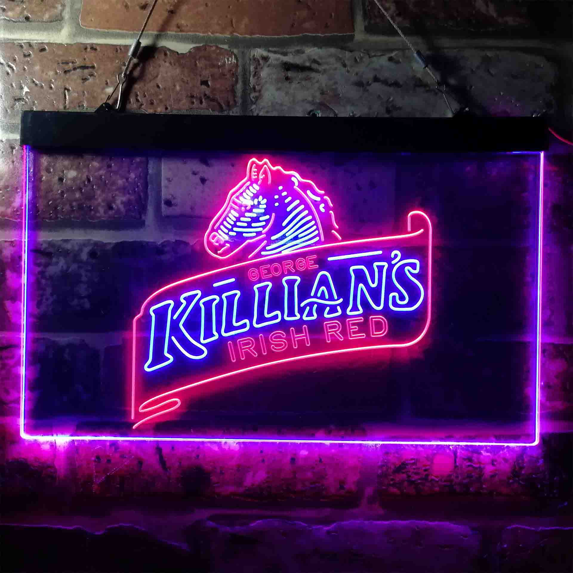 Killian's Beer Irish Red Horse Head Neon LED Sign