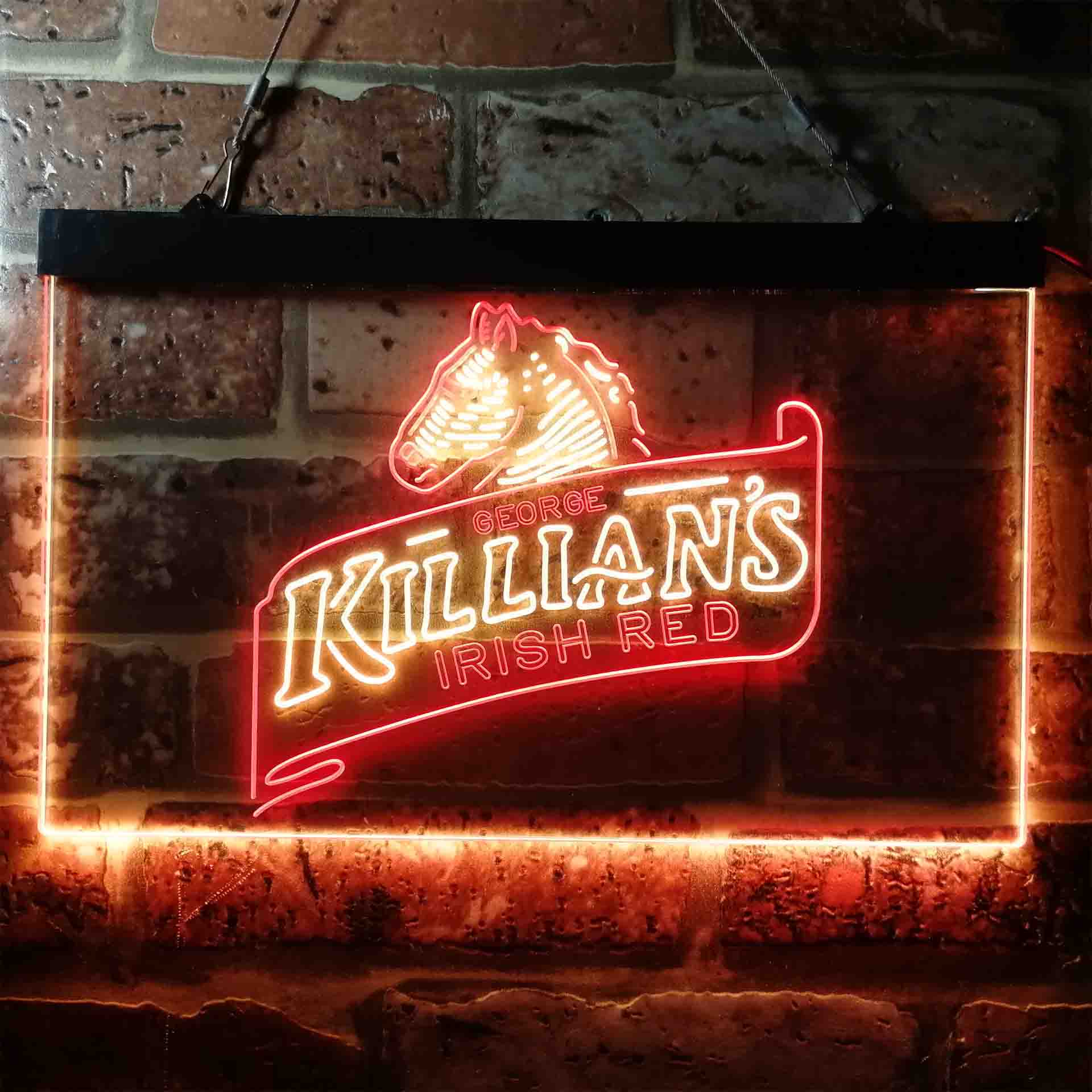 Killian's Beer Irish Red Horse Head Neon LED Sign