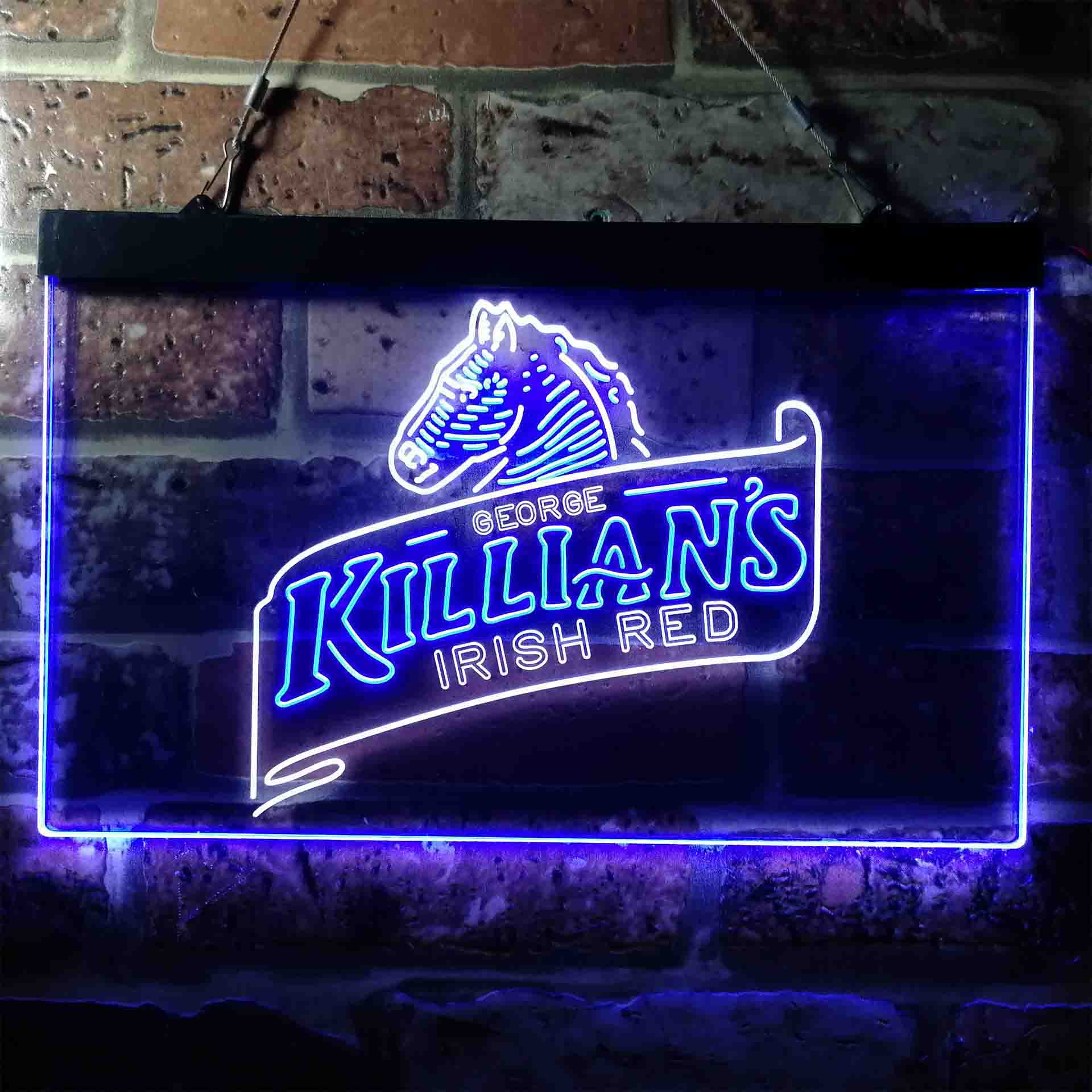 Killian's Beer Irish Red Horse Head Neon LED Sign