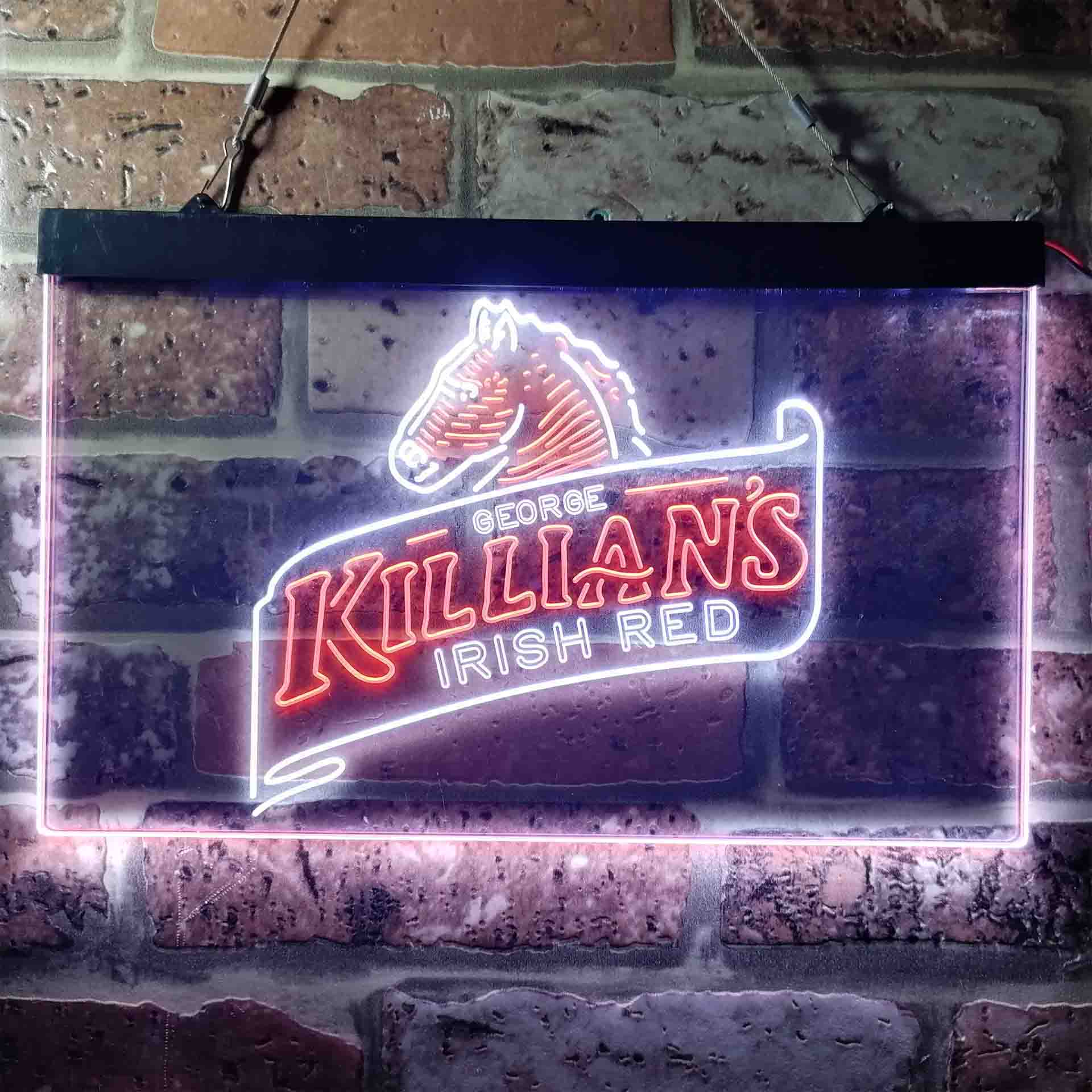 Killian's Beer Irish Red Horse Head Neon LED Sign