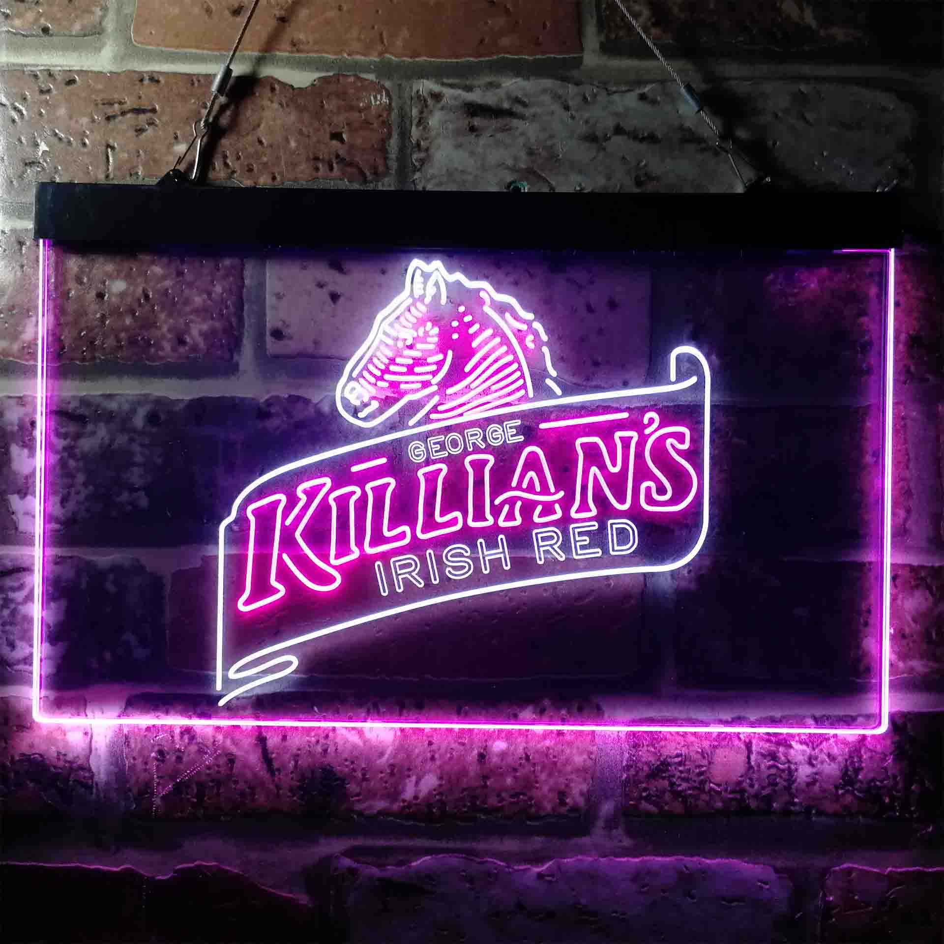 Killian's Beer Irish Red Horse Head Neon LED Sign