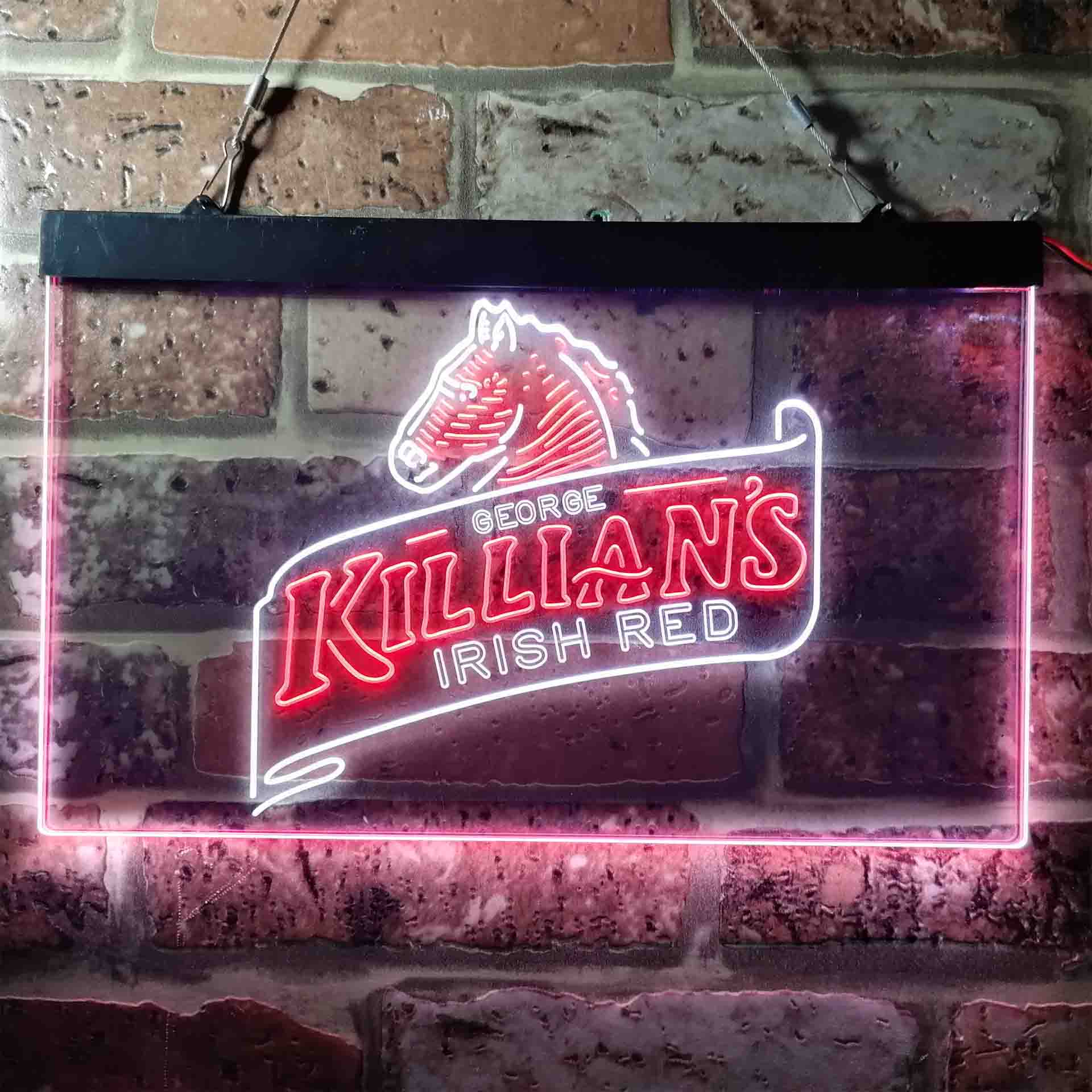 Killian's Beer Irish Red Horse Head Neon LED Sign