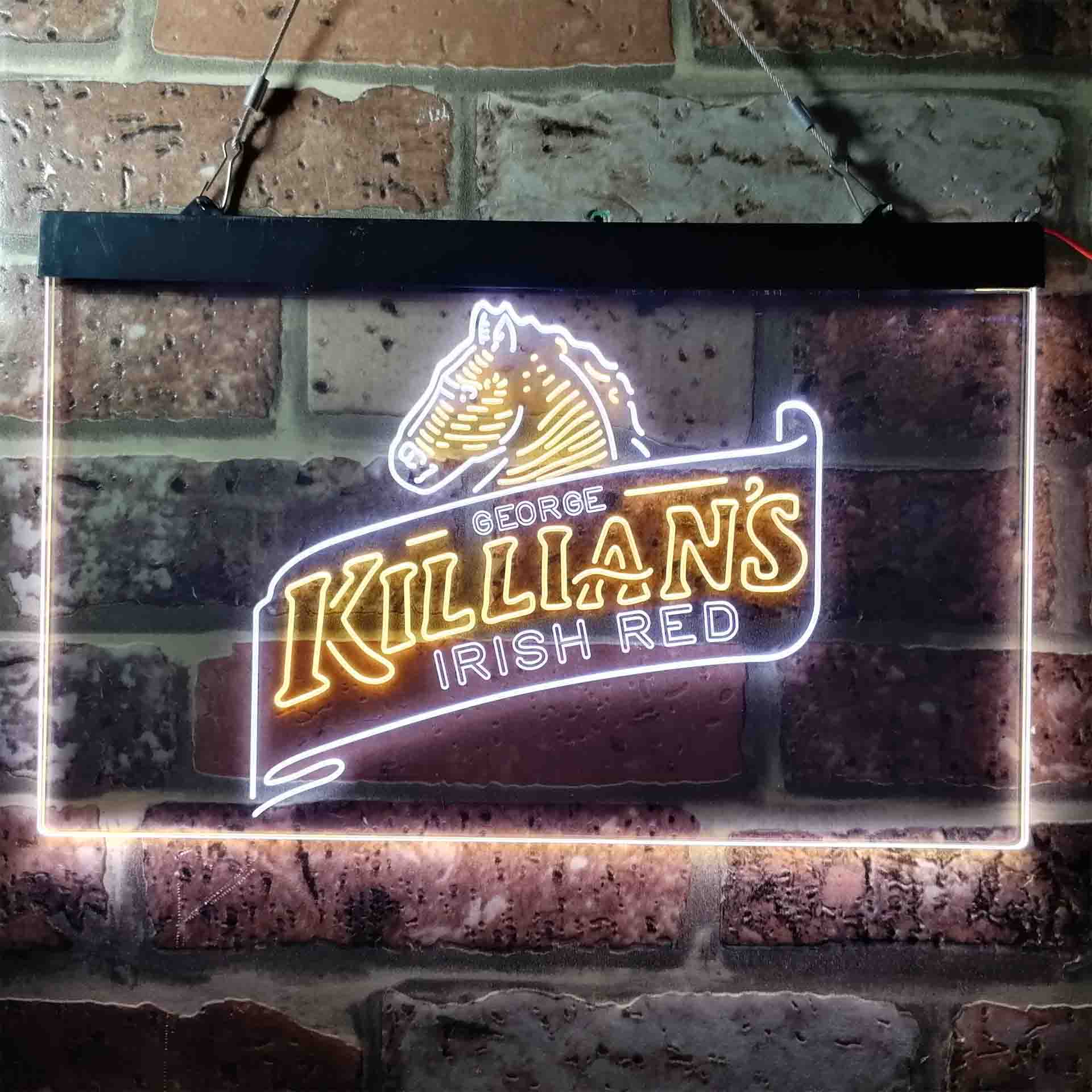 Killian's Beer Irish Red Horse Head Neon LED Sign