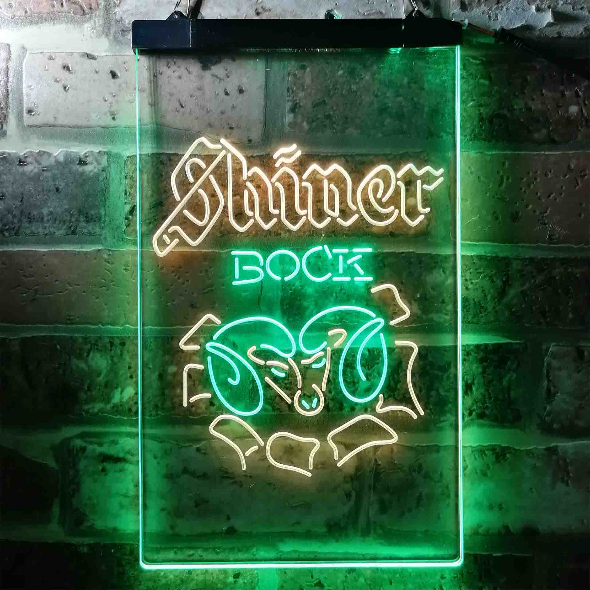 Shiner Bock Ram Beer Neon LED Sign
