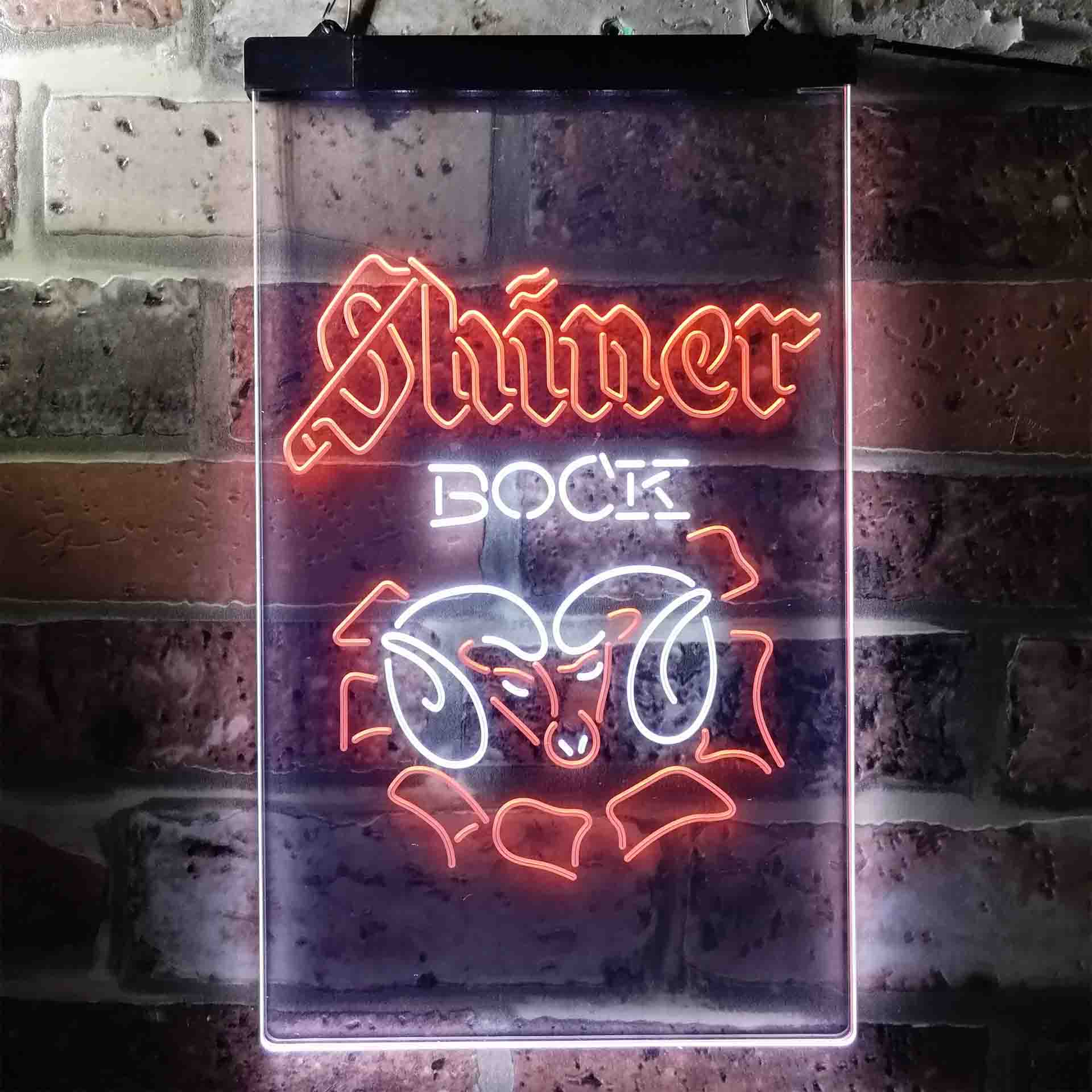 Shiner Bock Ram Beer Neon LED Sign