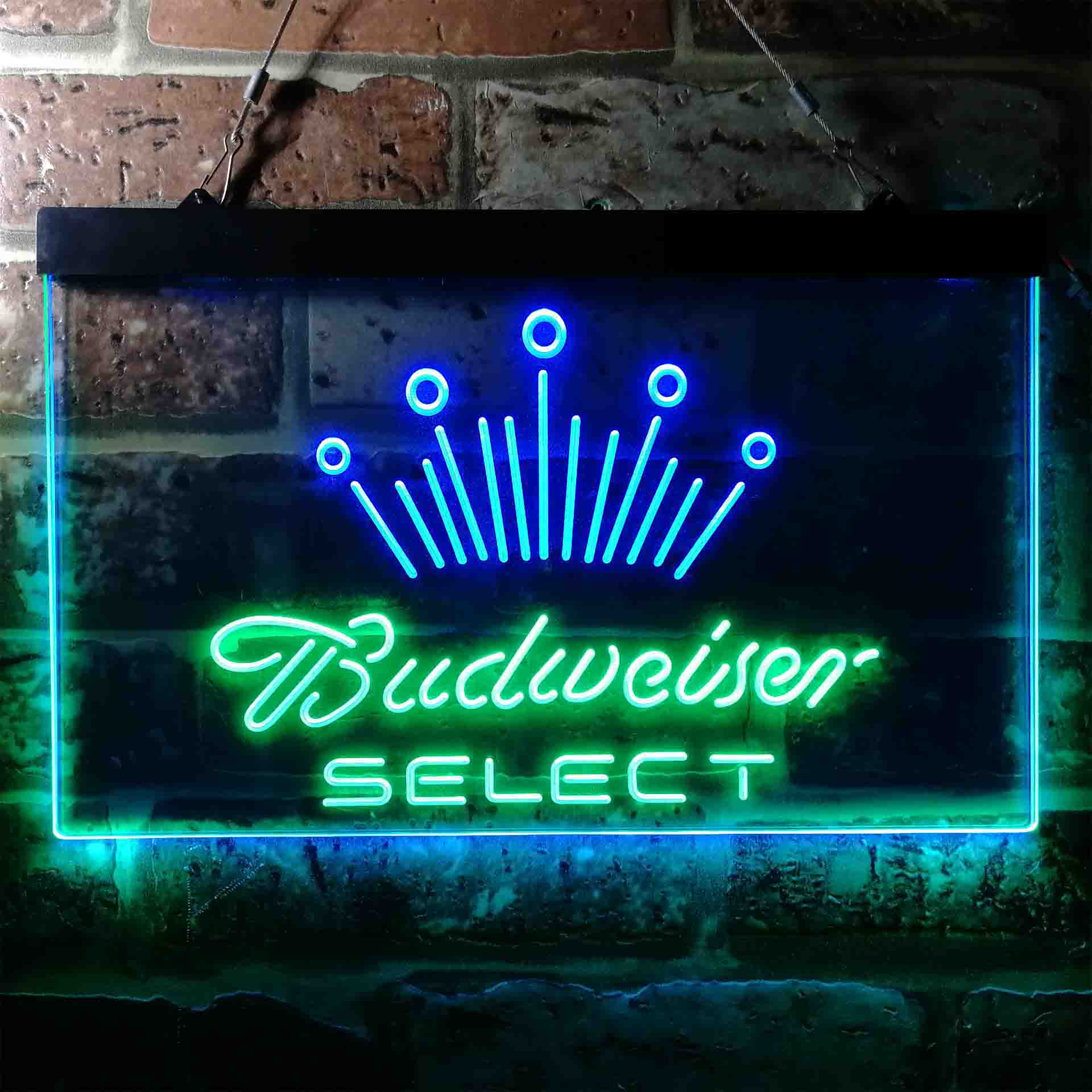 Budweiser Select Crown Classic Neon LED Sign