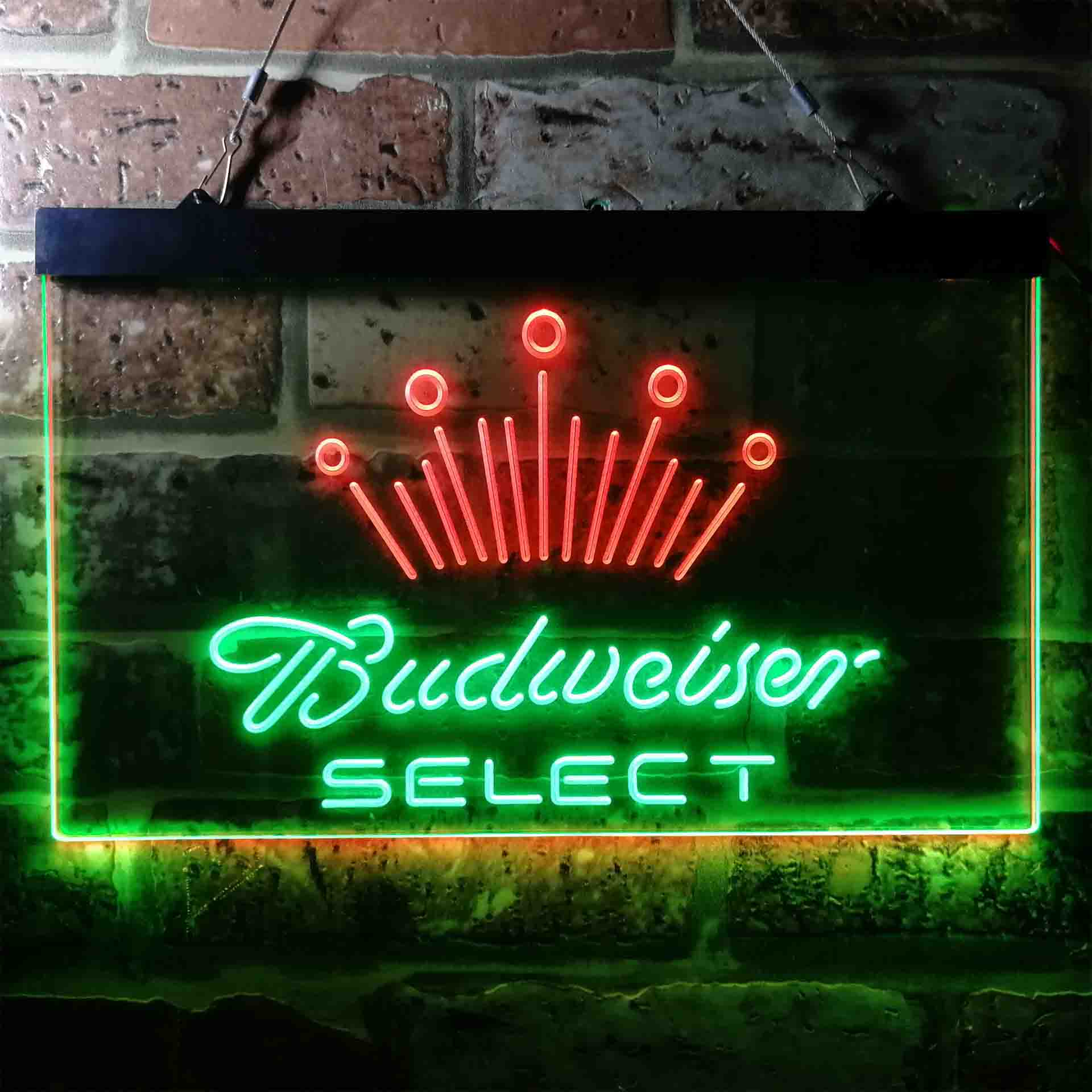 Budweiser Select Crown Classic Neon LED Sign