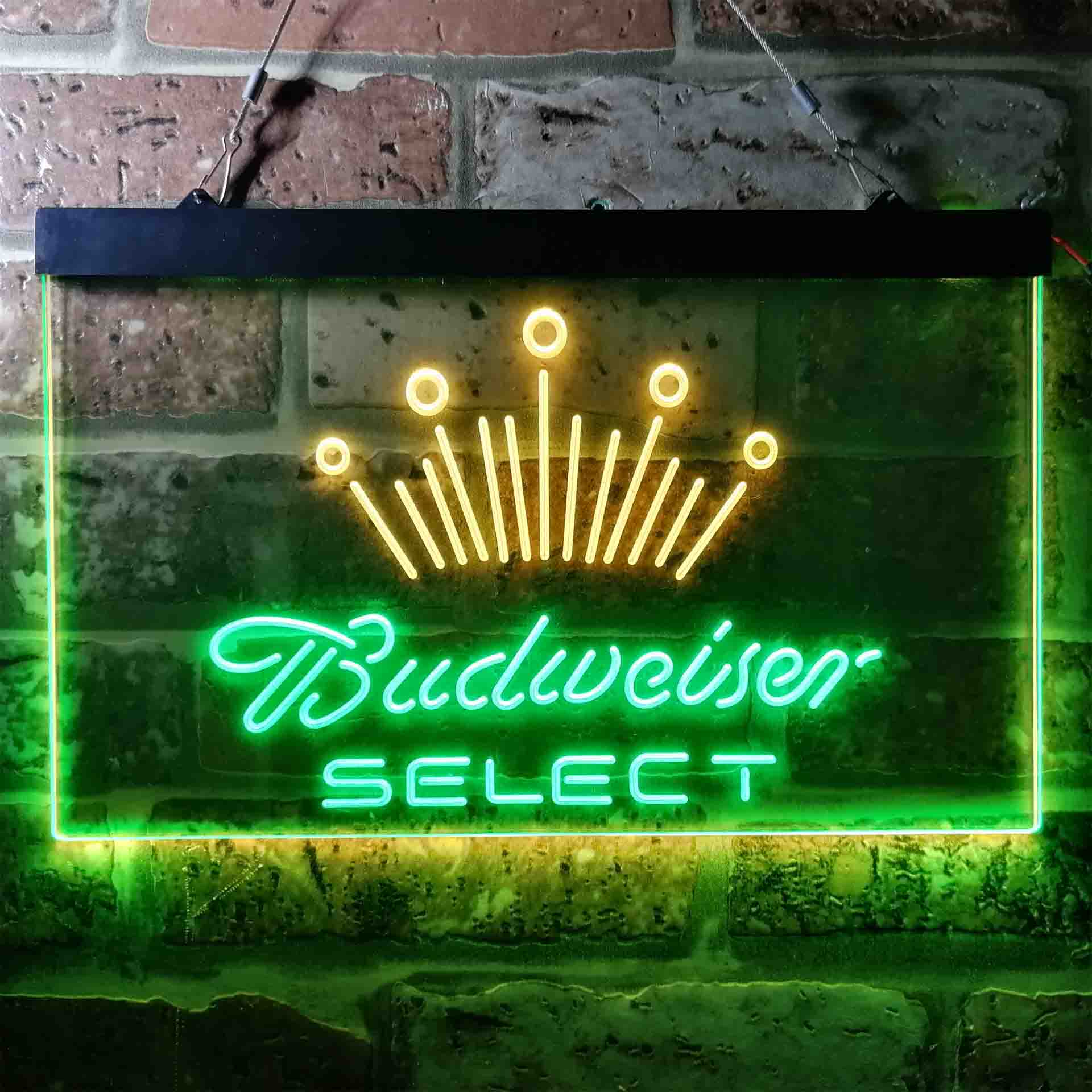 Budweiser Select Crown Classic Neon LED Sign