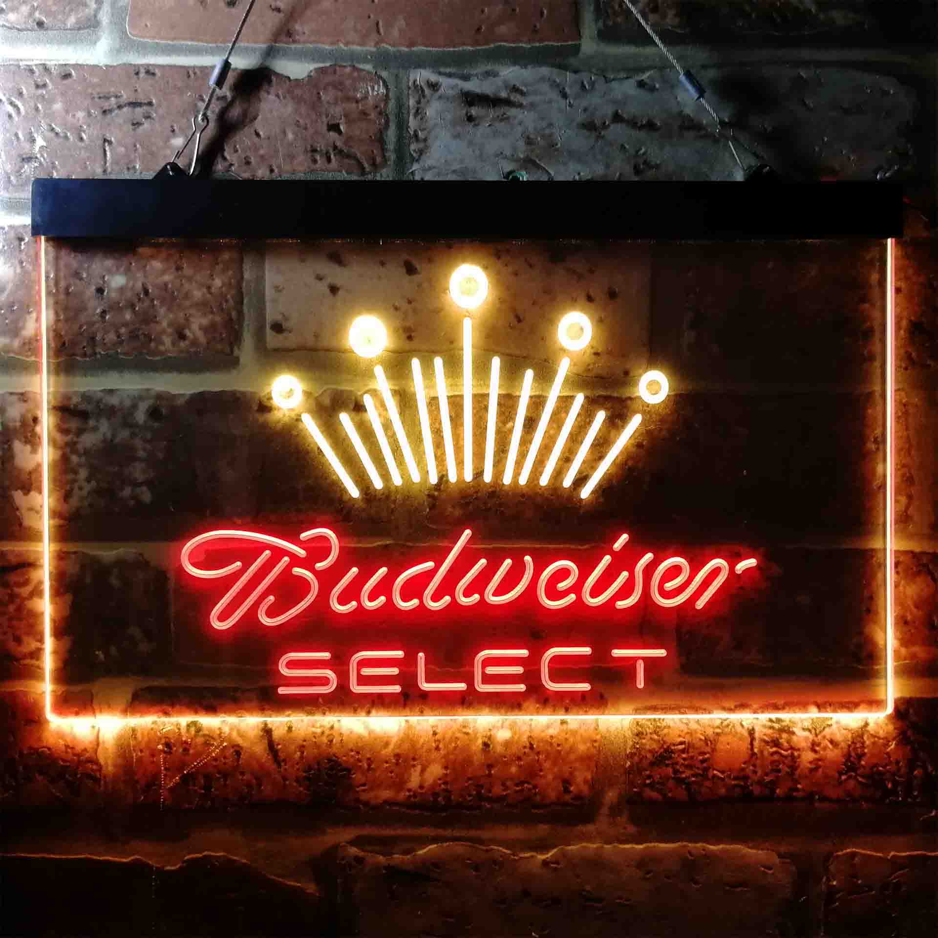 Budweiser Select Crown Classic Neon LED Sign