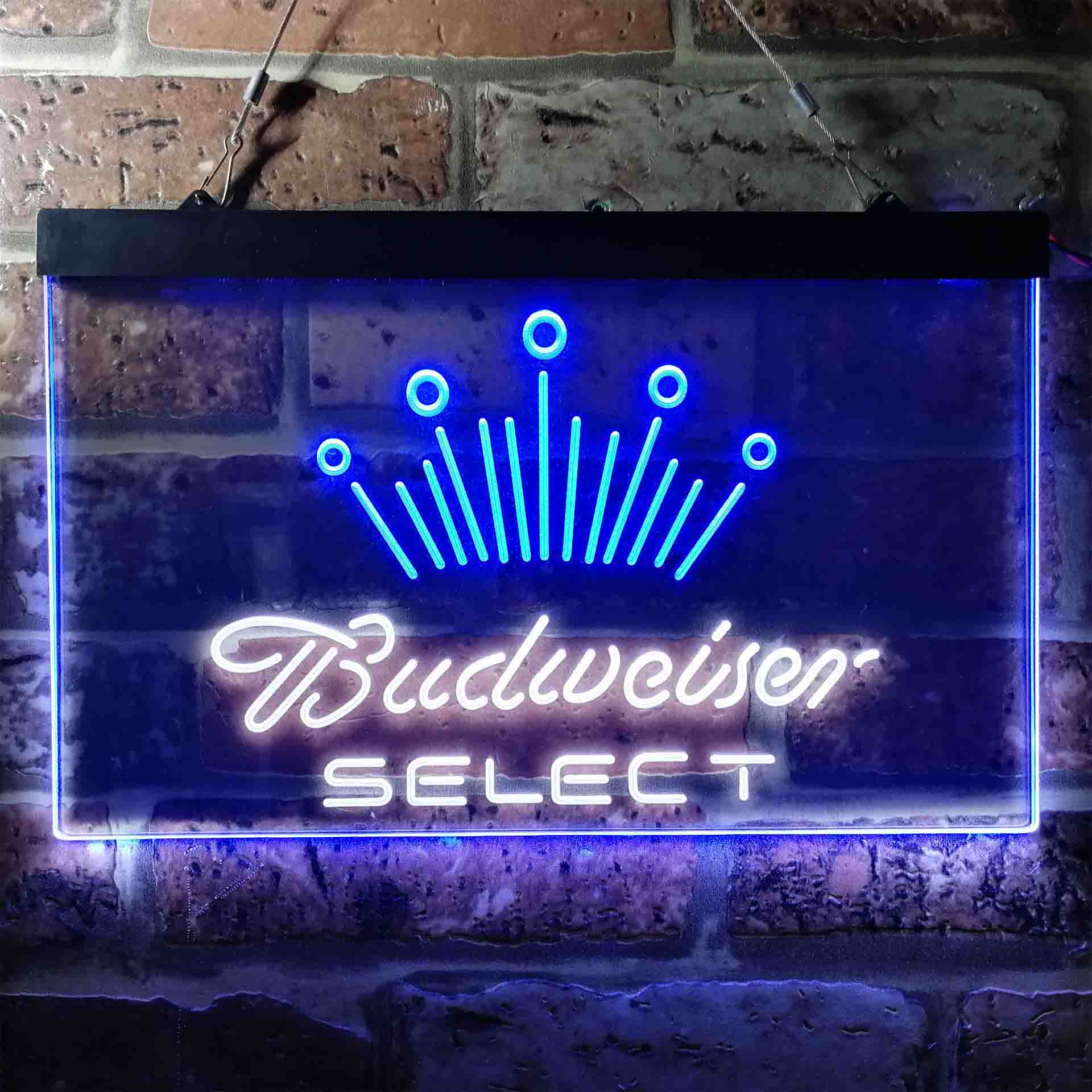 Budweiser Select Crown Classic Neon LED Sign