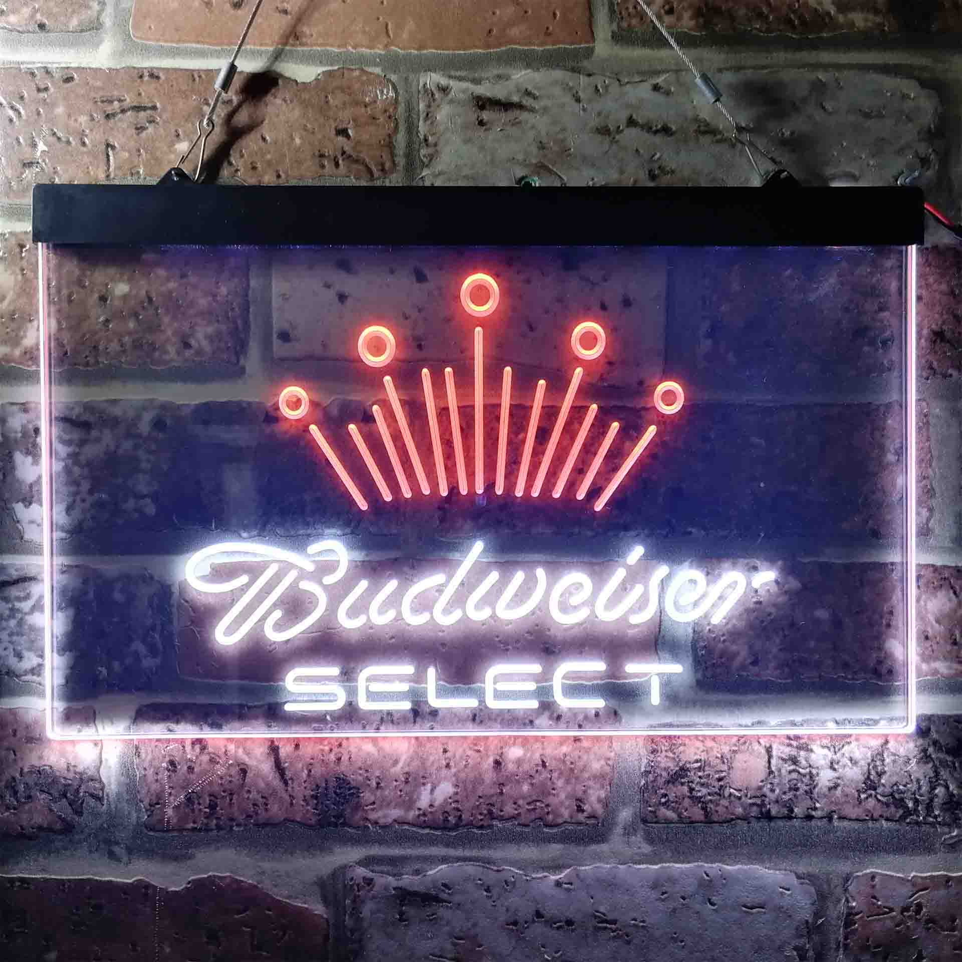 Budweiser Select Crown Classic Neon LED Sign