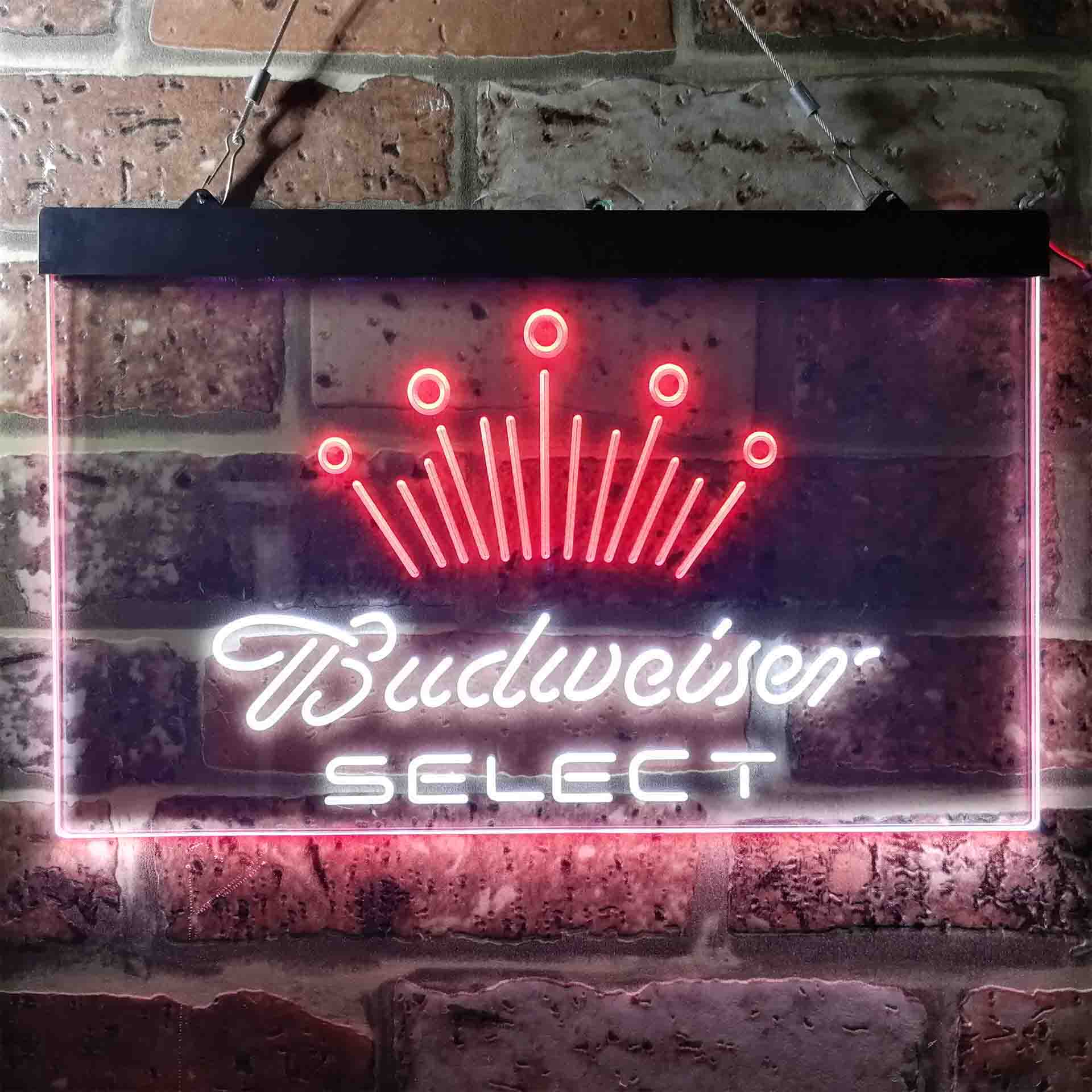 Budweiser Select Crown Classic Neon LED Sign