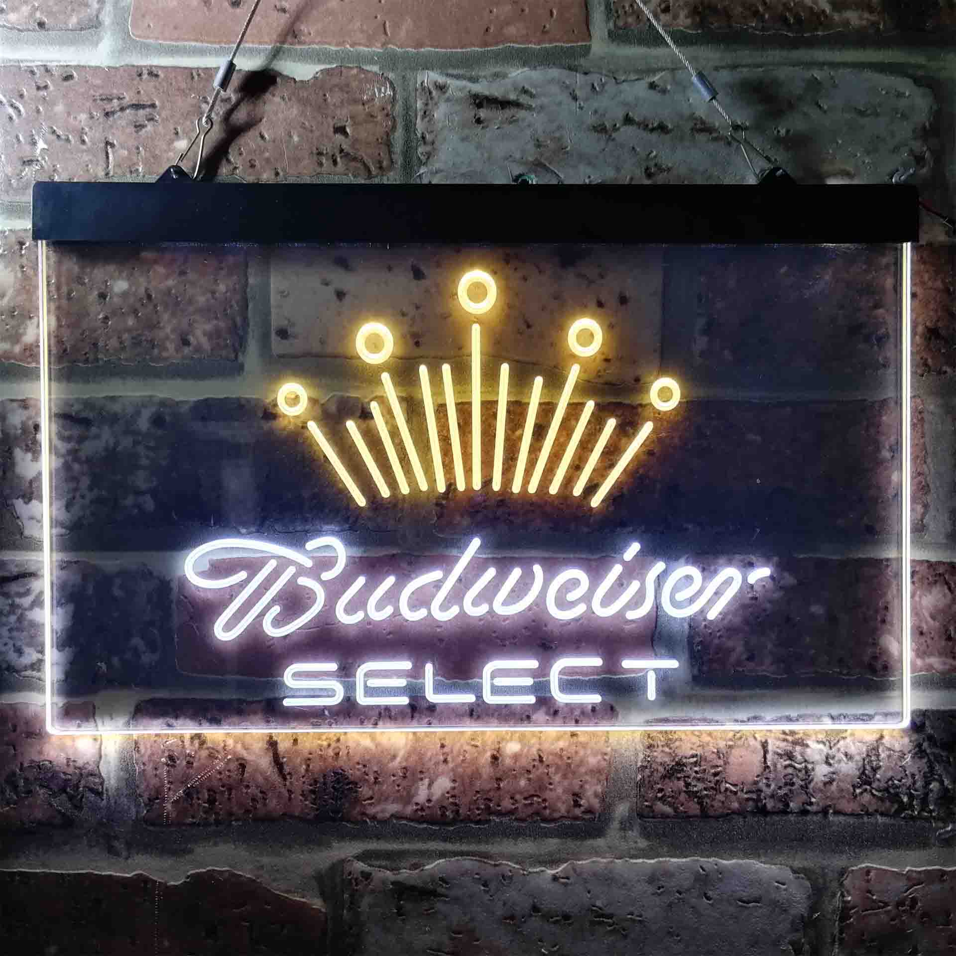 Budweiser Select Crown Classic Neon LED Sign