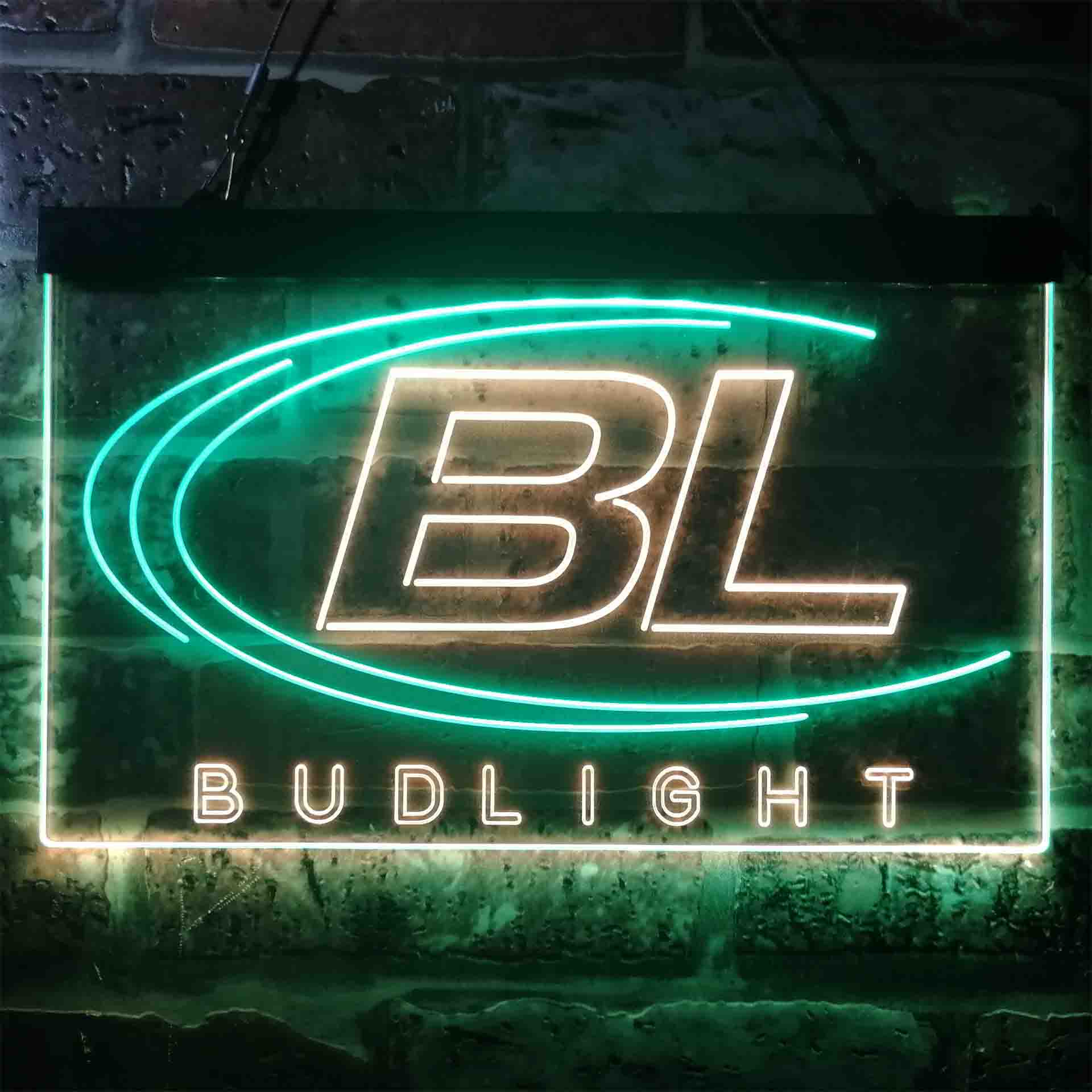 Bud Light Beer Shape Neon LED Sign