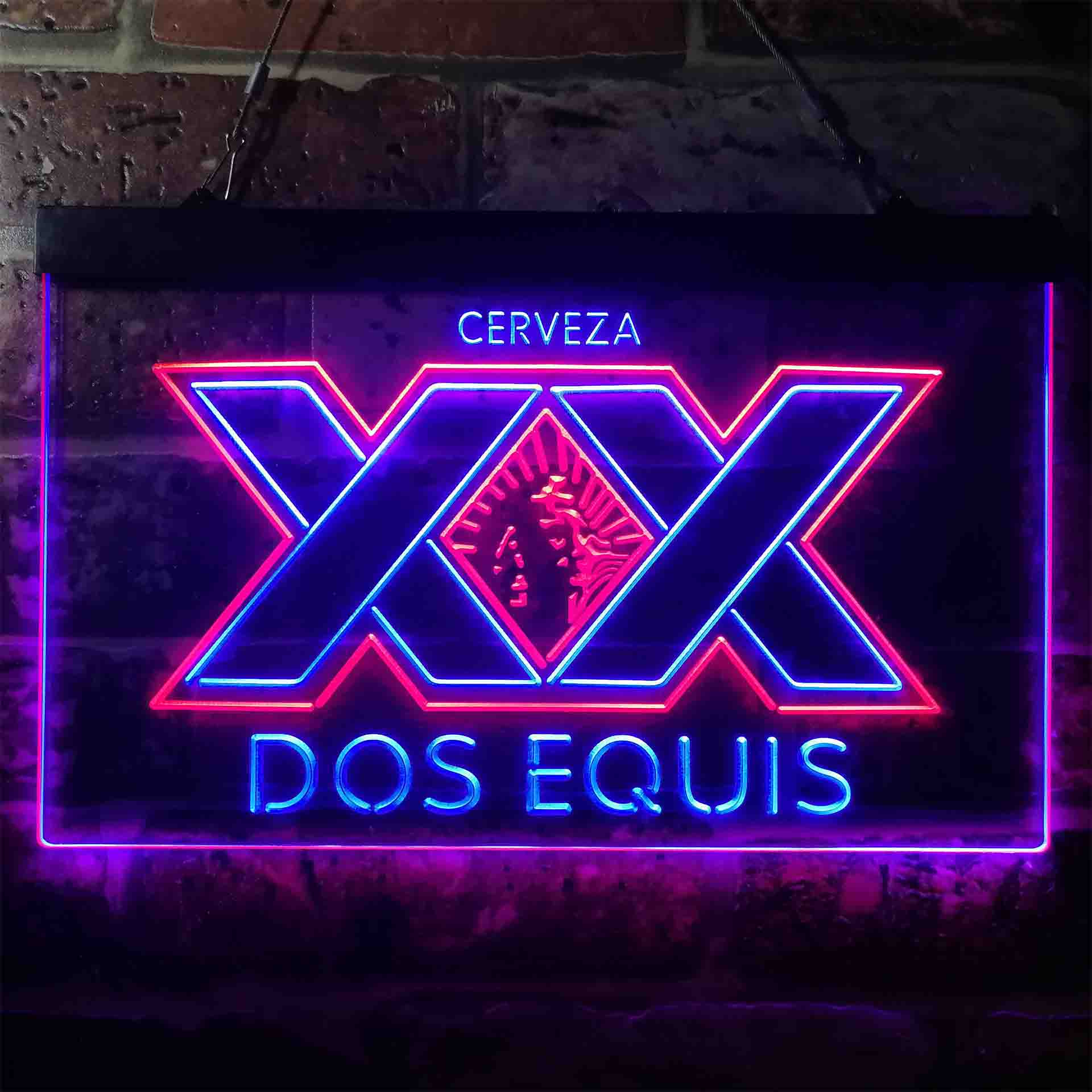 XX Dos Equis Beer Neon LED Sign