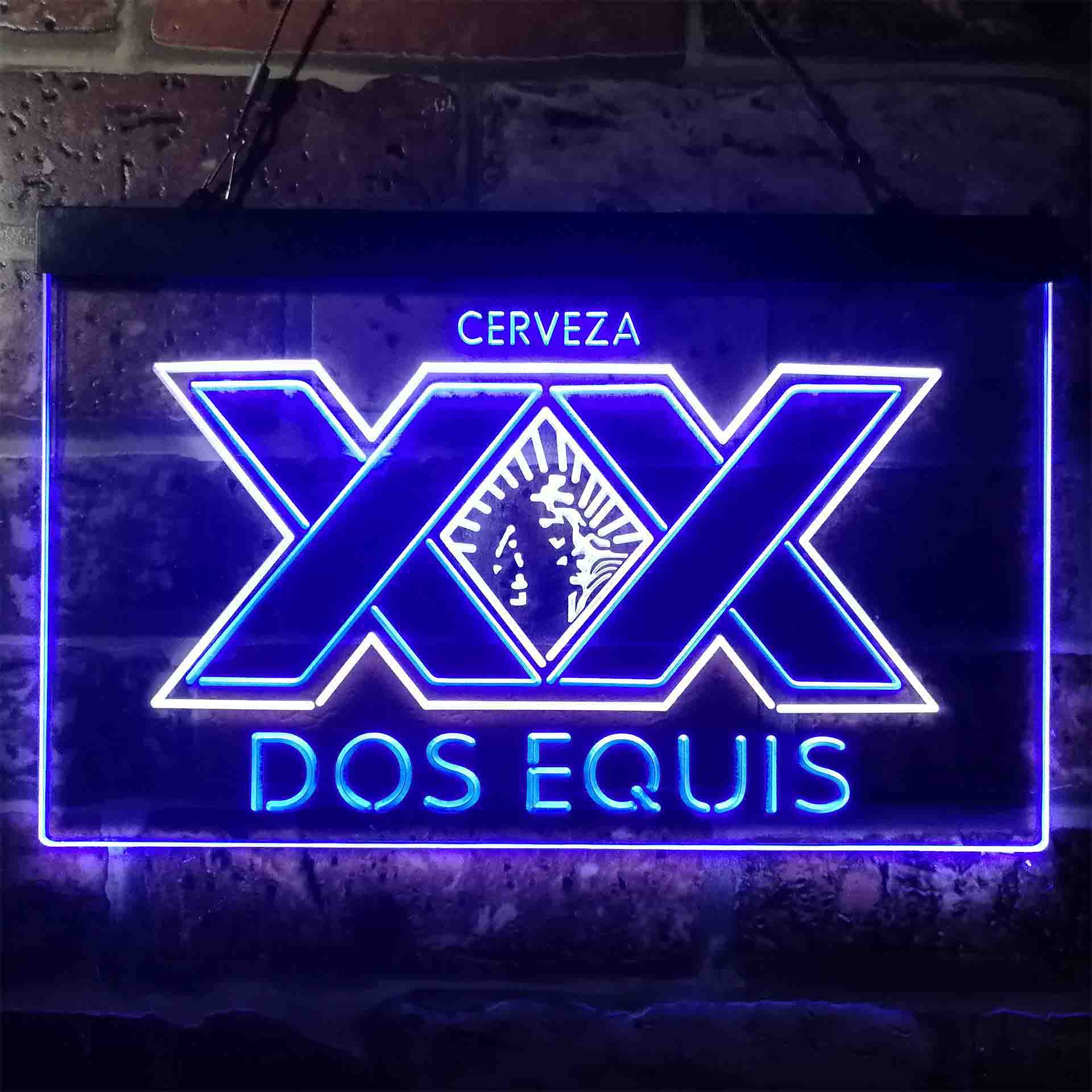 XX Dos Equis Beer Neon LED Sign