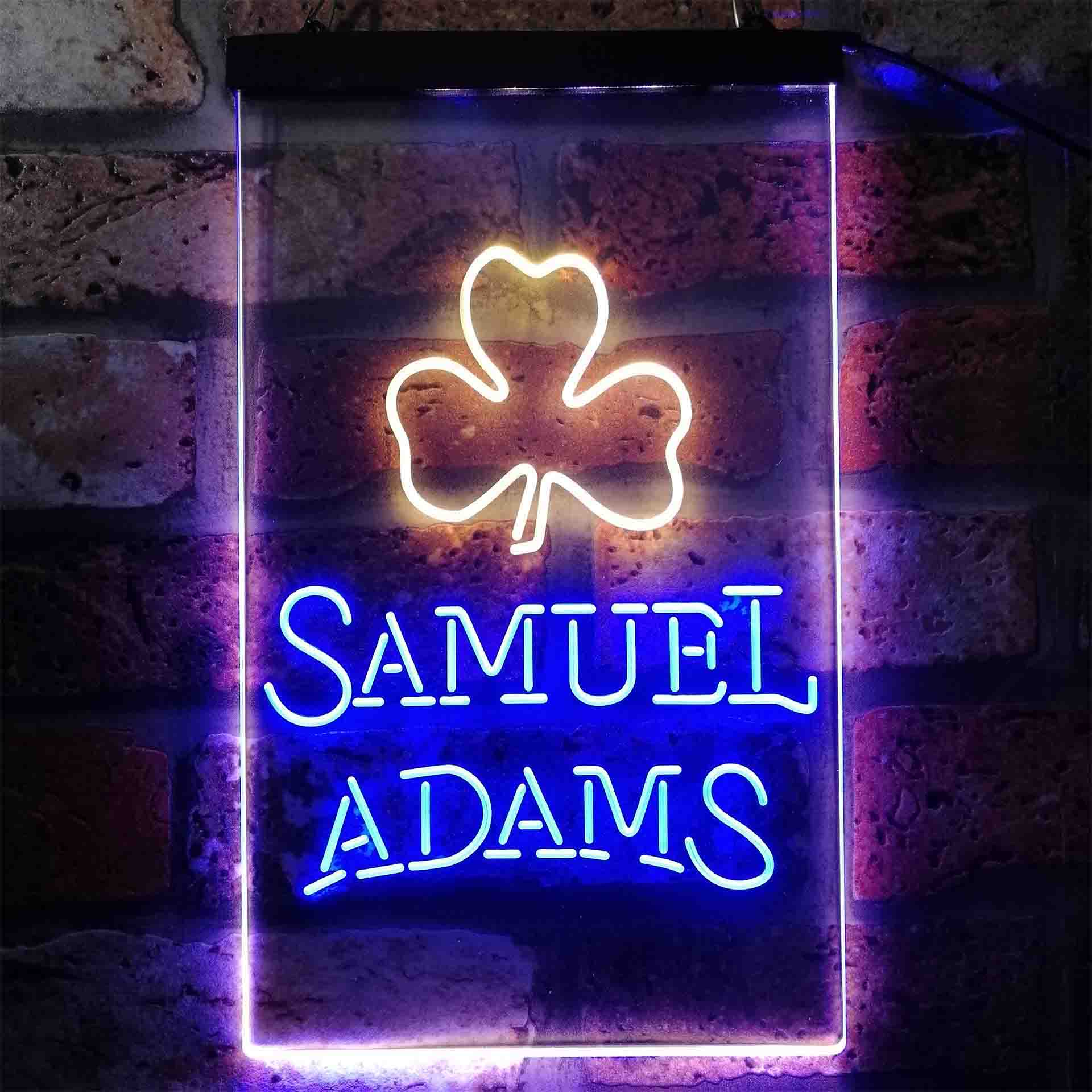 Samuel Adam Shamrock Neon LED Sign