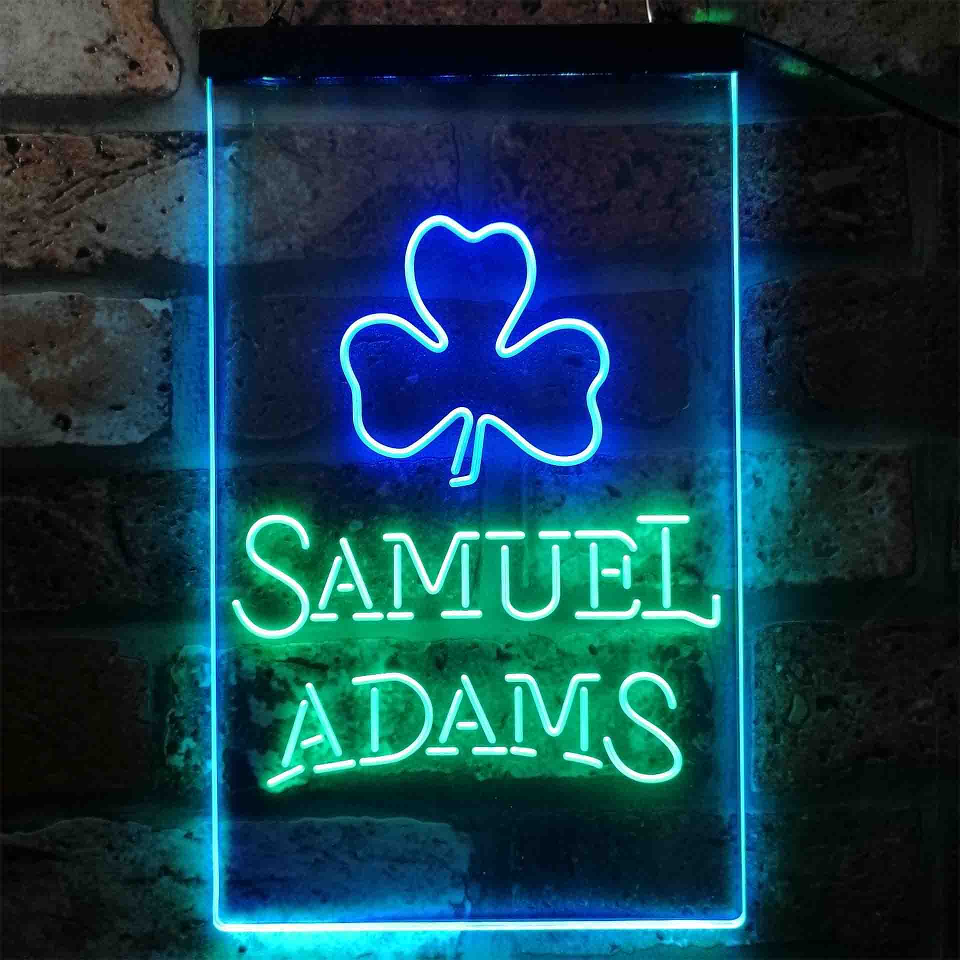 Samuel Adam Shamrock Neon LED Sign