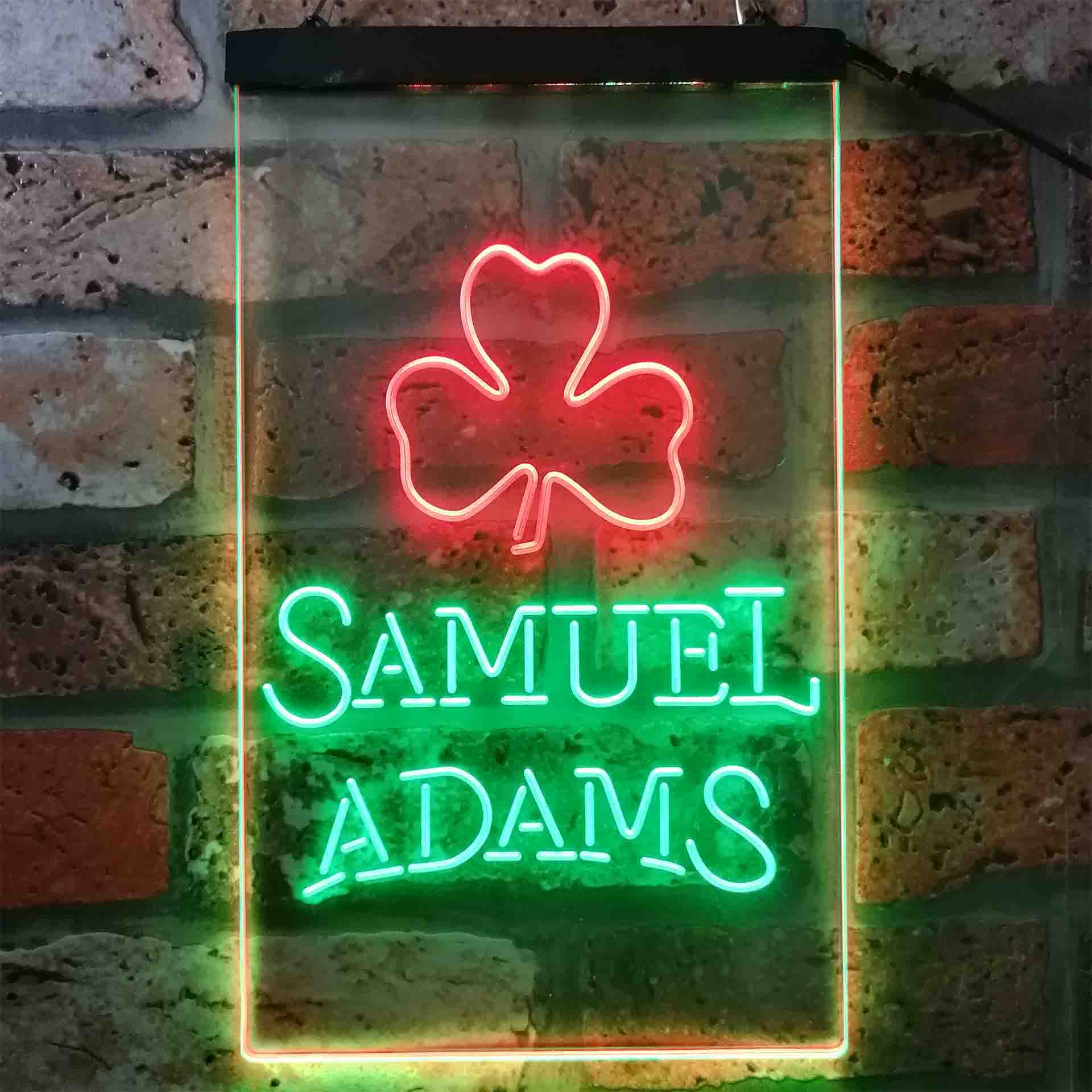 Samuel Adam Shamrock Neon LED Sign